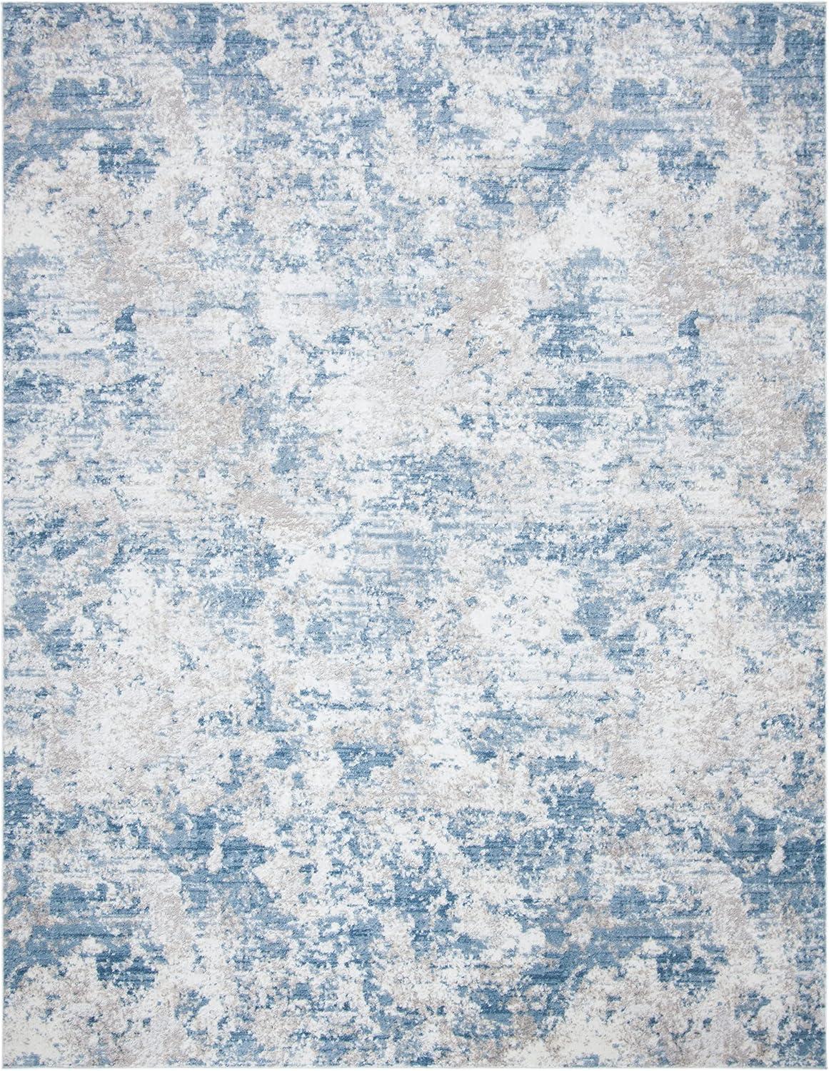 image:imageSAFAVIEH Area Rug 8x10 Amelia Collection Large Grey amp Ivory Modern Design NonShedding amp Easy Cleaning Ideal for Living Room Bedroom Office Dining Space ALA705GGreyBlue