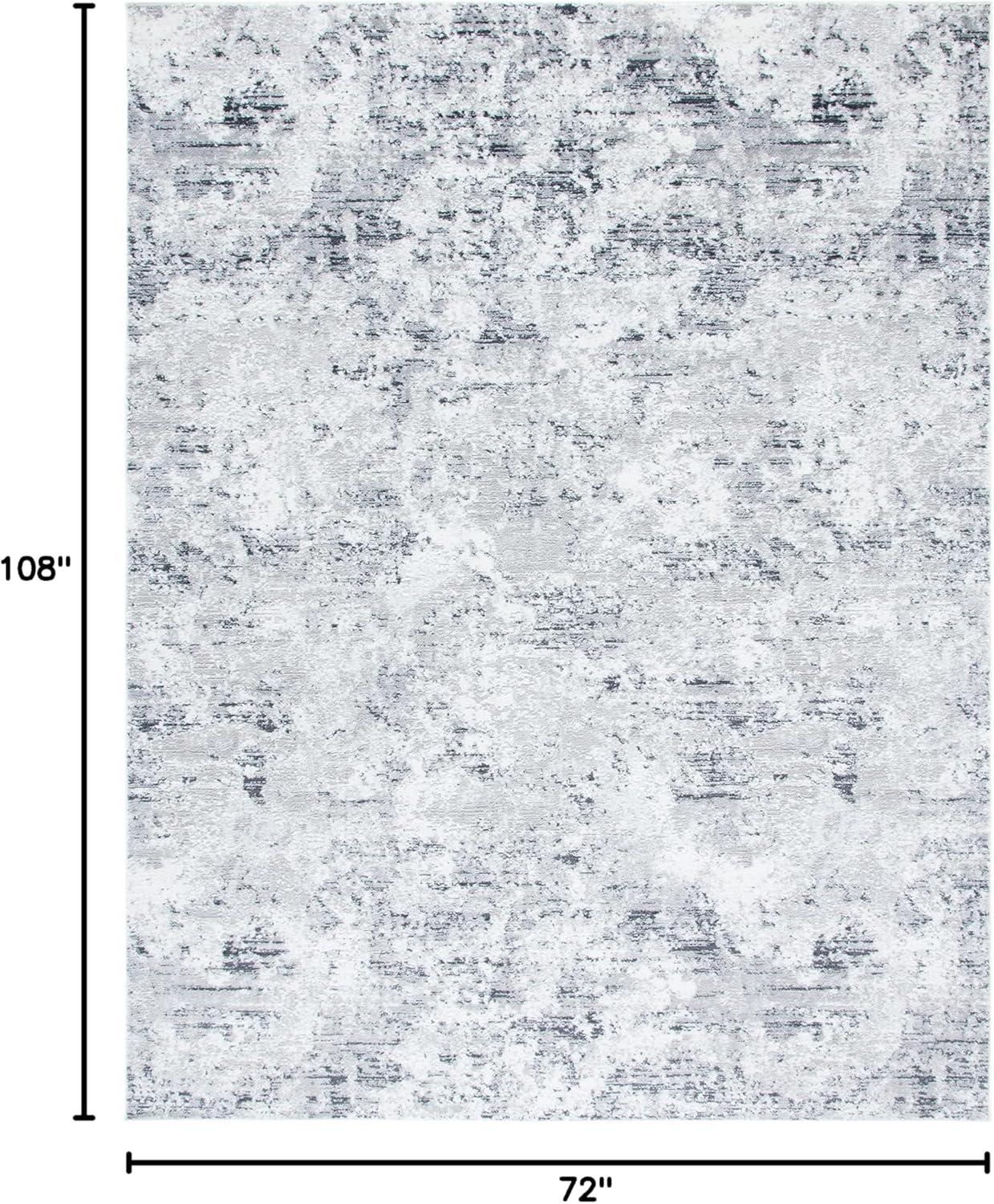 image:imageSAFAVIEH Area Rug 8x10 Amelia Collection Large Grey amp Ivory Modern Design NonShedding amp Easy Cleaning Ideal for Living Room Bedroom Office Dining Space ALA705GGreyIvory