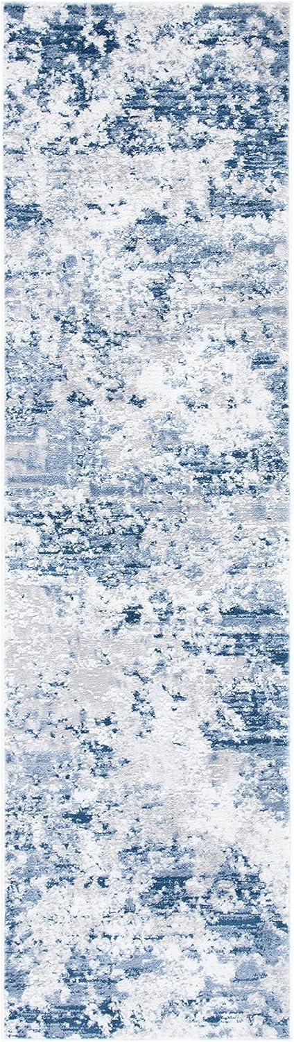 image:imageSAFAVIEH Area Rug 8x10 Amelia Collection Large Grey amp Ivory Modern Design NonShedding amp Easy Cleaning Ideal for Living Room Bedroom Office Dining Space ALA705GNavyGrey