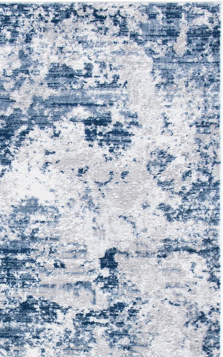 image:imageSAFAVIEH Area Rug 8x10 Amelia Collection Large Grey amp Ivory Modern Design NonShedding amp Easy Cleaning Ideal for Living Room Bedroom Office Dining Space ALA705GNavyGrey