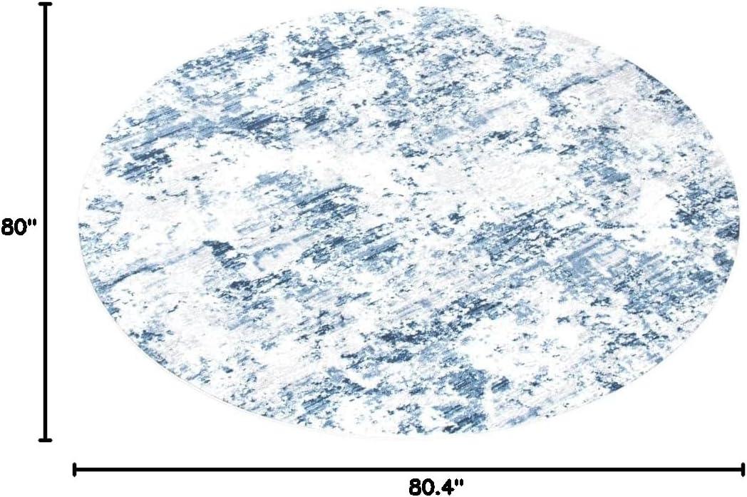 image:imageSAFAVIEH Area Rug 8x10 Amelia Collection Large Grey amp Ivory Modern Design NonShedding amp Easy Cleaning Ideal for Living Room Bedroom Office Dining Space ALA705GNavyGrey