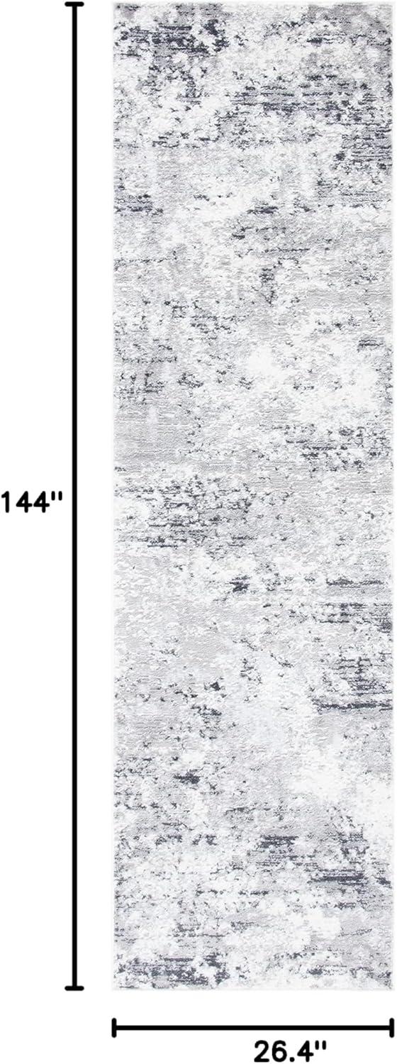 image:imageSAFAVIEH Area Rug 8x10 Amelia Collection Large Grey amp Ivory Modern Design NonShedding amp Easy Cleaning Ideal for Living Room Bedroom Office Dining Space ALA705GGreyIvory