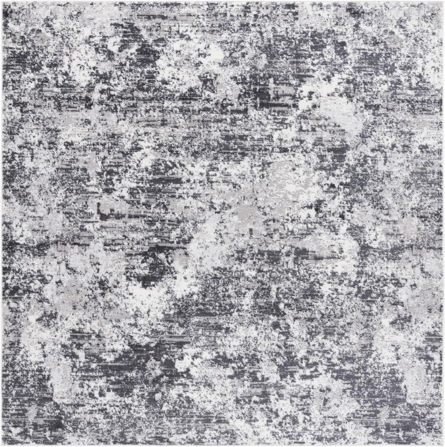 image:imageSAFAVIEH Area Rug 8x10 Amelia Collection Large Grey amp Ivory Modern Design NonShedding amp Easy Cleaning Ideal for Living Room Bedroom Office Dining Space ALA705GCharcoalIvory