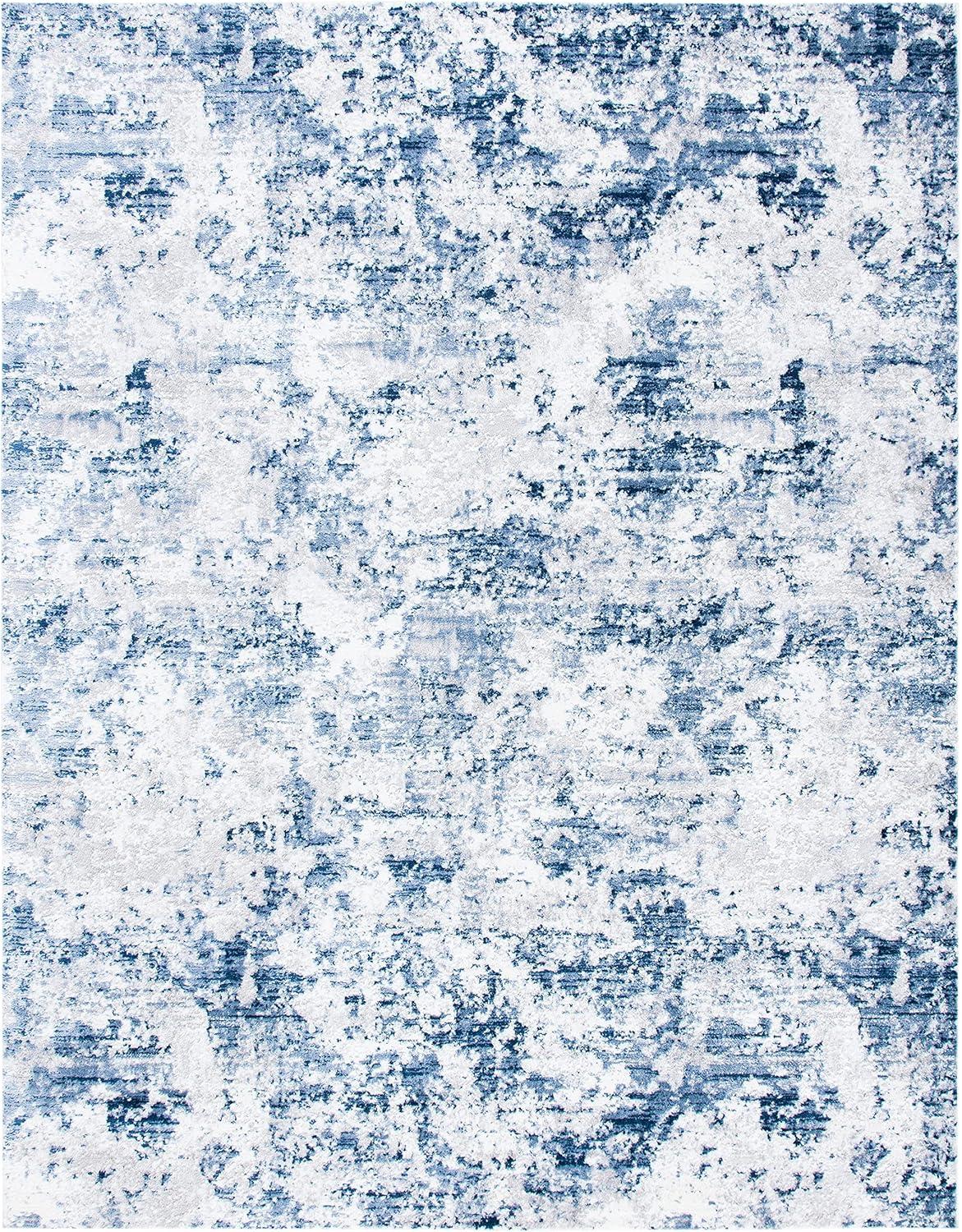 image:imageSAFAVIEH Area Rug 8x10 Amelia Collection Large Grey amp Ivory Modern Design NonShedding amp Easy Cleaning Ideal for Living Room Bedroom Office Dining Space ALA705GNavyGrey