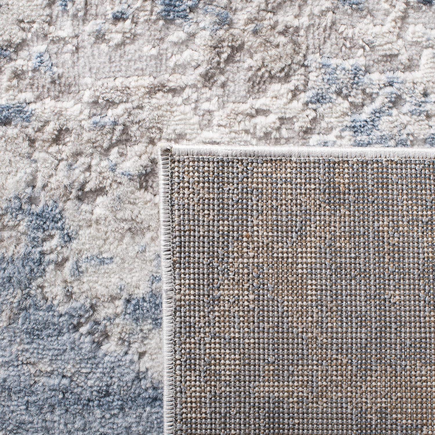 image:imageSAFAVIEH Area Rug 8x10 Amelia Collection Large Grey amp Ivory Modern Design NonShedding amp Easy Cleaning Ideal for Living Room Bedroom Office Dining Space ALA705GGreyBlue