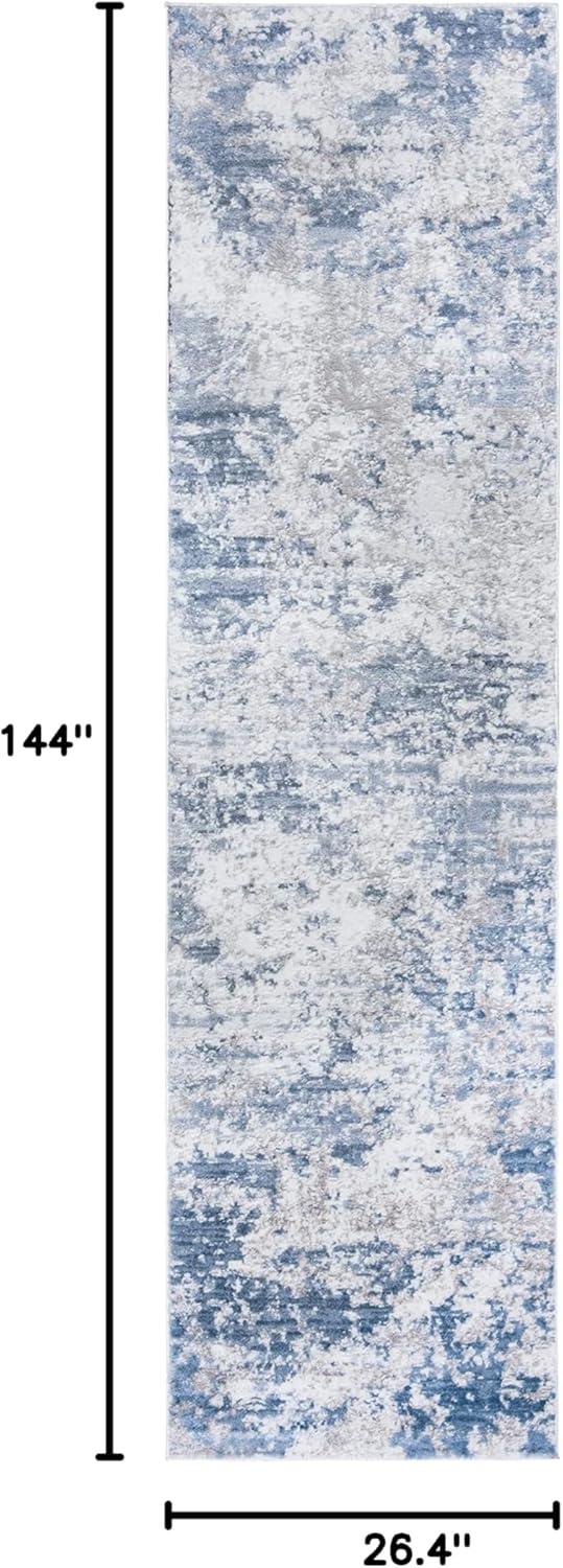 image:imageSAFAVIEH Area Rug 8x10 Amelia Collection Large Grey amp Ivory Modern Design NonShedding amp Easy Cleaning Ideal for Living Room Bedroom Office Dining Space ALA705GGreyBlue