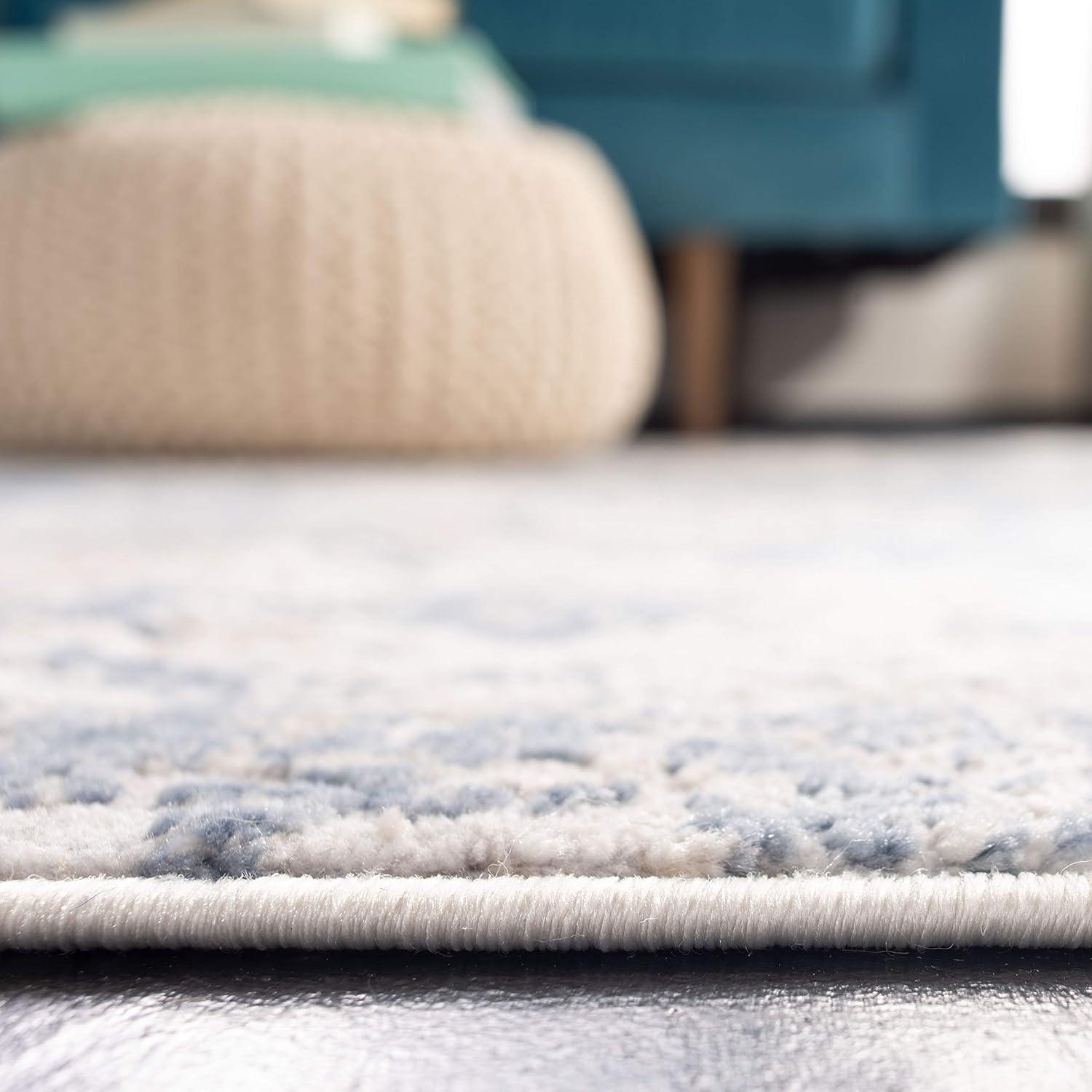 image:imageSAFAVIEH Area Rug 8x10 Amelia Collection Large Grey amp Ivory Modern Design NonShedding amp Easy Cleaning Ideal for Living Room Bedroom Office Dining Space ALA705GGreyBlue