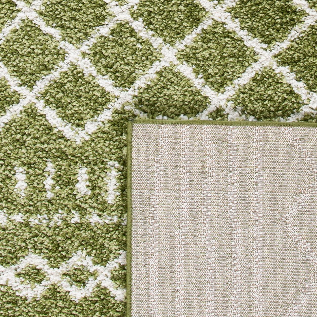image:imageSAFAVIEH Area Rug 8x10 Arizona Shag Collection Large Ivory amp Beige Moroccan Boho Design NonShedding amp Easy to Clean Ideal for Living Room Bedroom Dining Space ASG741AGreenIvory