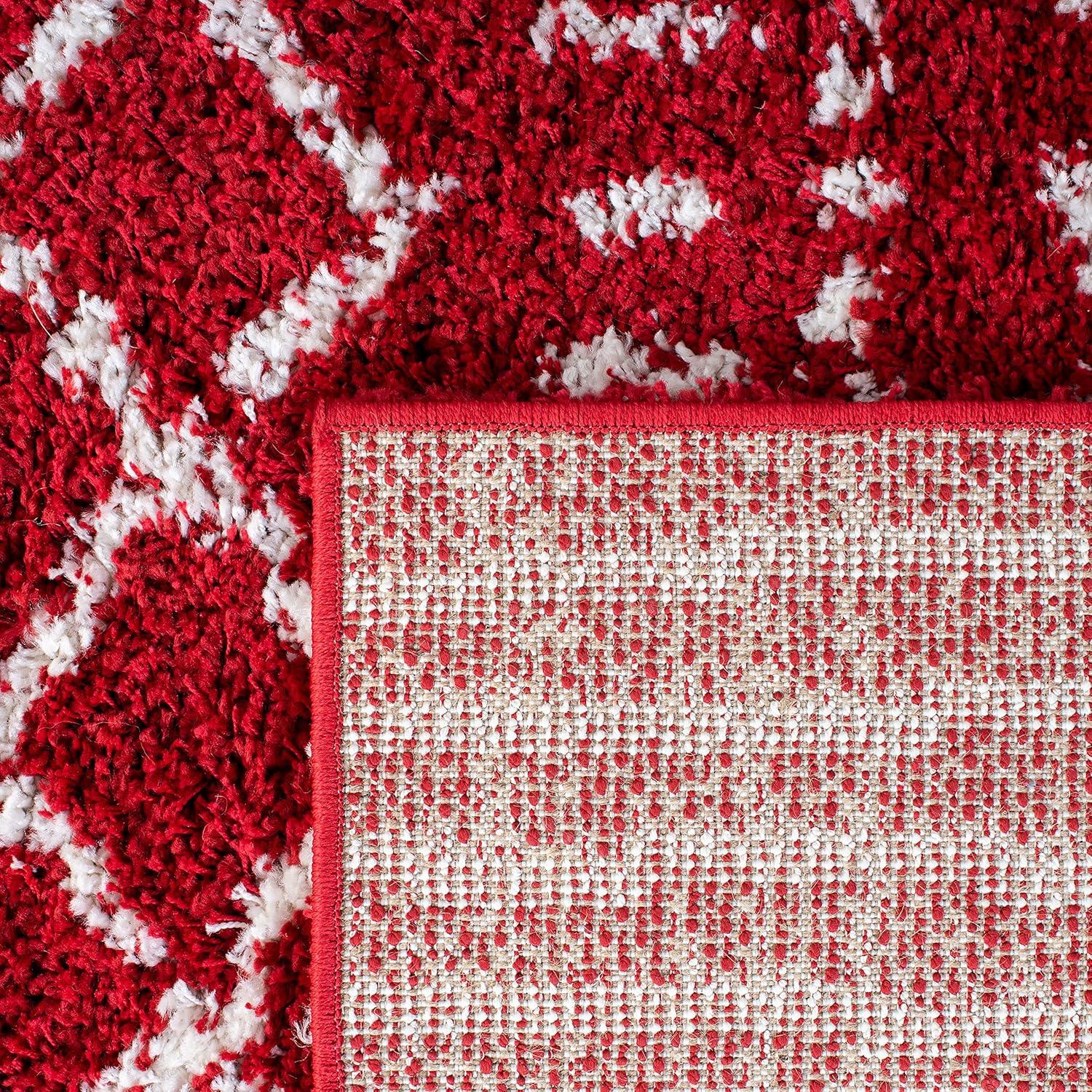 image:imageSAFAVIEH Area Rug 8x10 Arizona Shag Collection Large Ivory amp Beige Moroccan Boho Design NonShedding amp Easy to Clean Ideal for Living Room Bedroom Dining Space ASG741ARedIvory