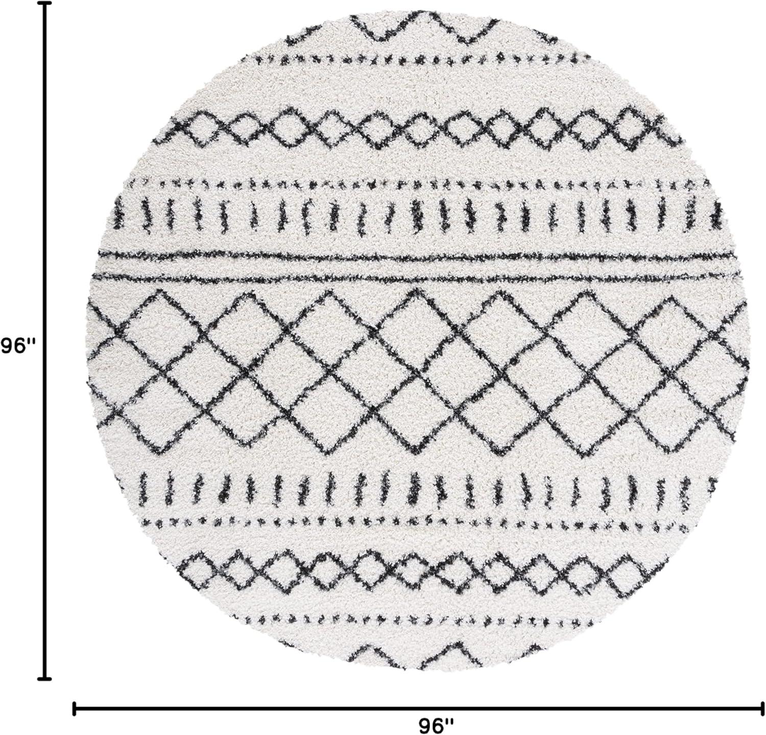 image:imageSAFAVIEH Area Rug 8x10 Arizona Shag Collection Large Ivory amp Beige Moroccan Boho Design NonShedding amp Easy to Clean Ideal for Living Room Bedroom Dining Space ASG741AIvoryBlack
