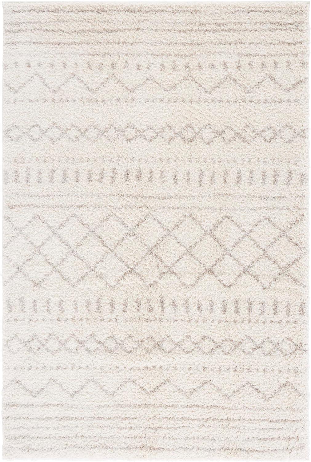 image:imageSAFAVIEH Area Rug 8x10 Arizona Shag Collection Large Ivory amp Beige Moroccan Boho Design NonShedding amp Easy to Clean Ideal for Living Room Bedroom Dining Space ASG741AIvoryBeige