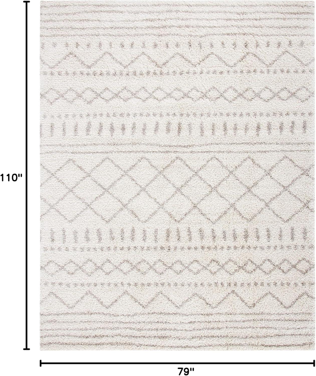 image:imageSAFAVIEH Area Rug 8x10 Arizona Shag Collection Large Ivory amp Beige Moroccan Boho Design NonShedding amp Easy to Clean Ideal for Living Room Bedroom Dining Space ASG741AIvoryBeige