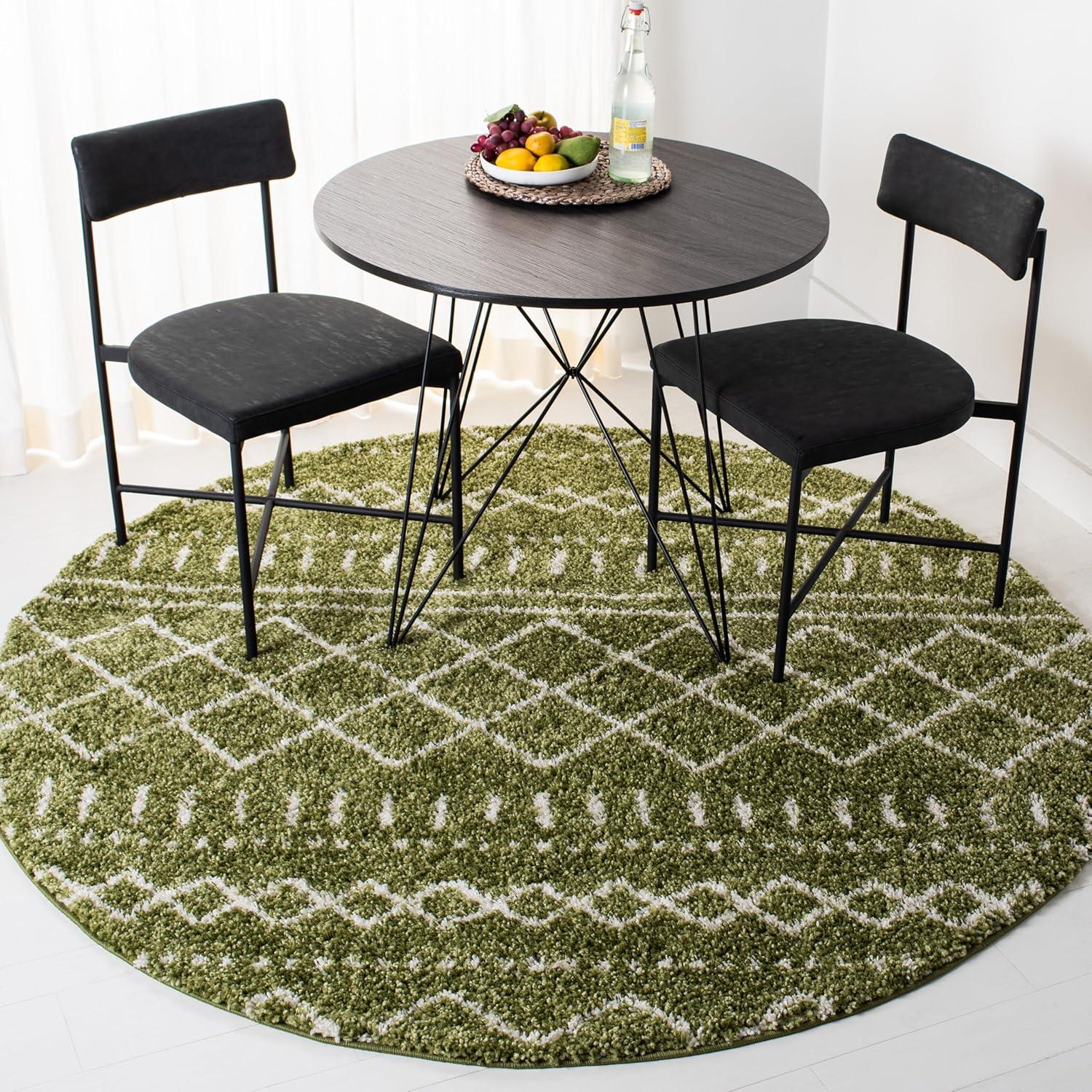 image:imageSAFAVIEH Area Rug 8x10 Arizona Shag Collection Large Ivory amp Beige Moroccan Boho Design NonShedding amp Easy to Clean Ideal for Living Room Bedroom Dining Space ASG741AGreenIvory