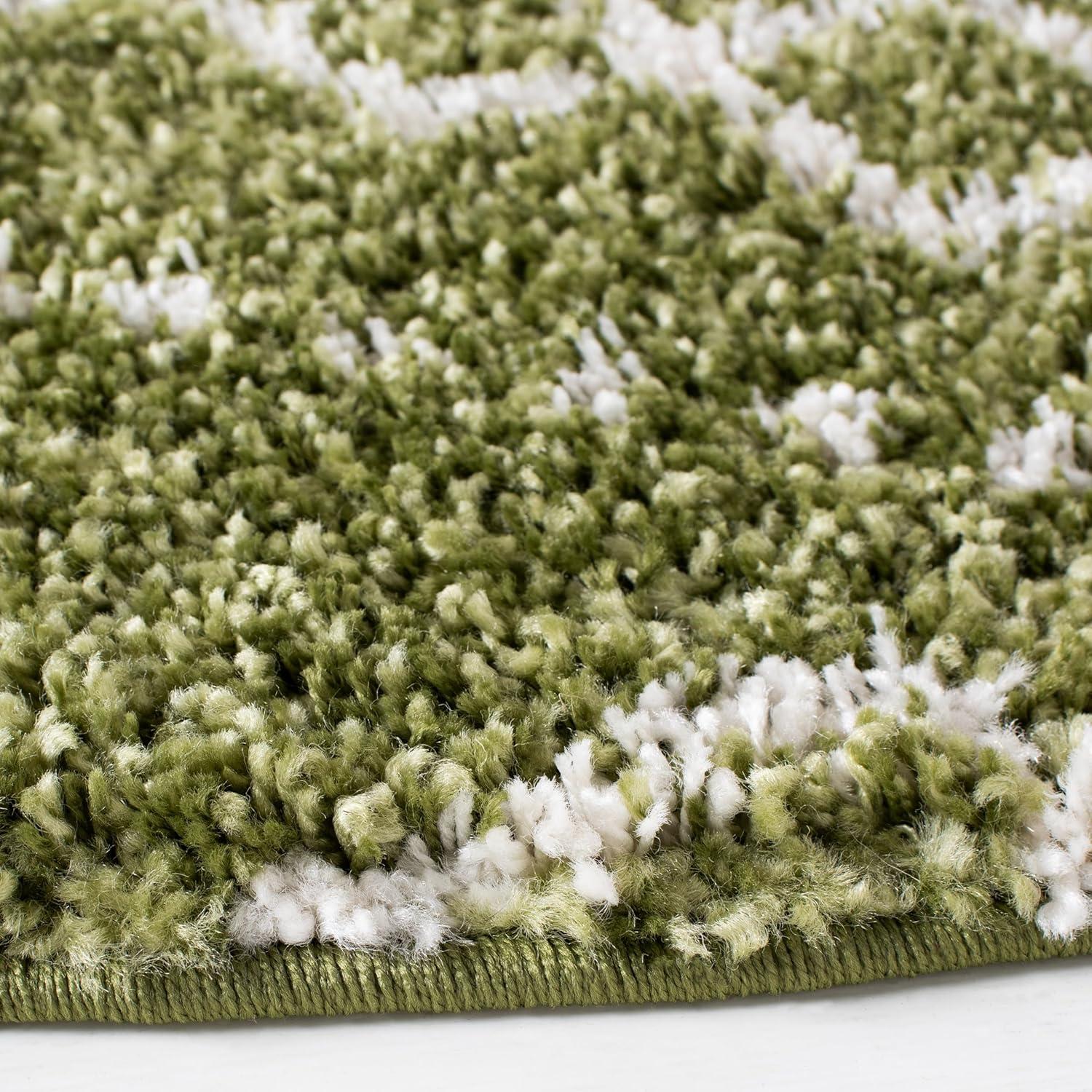 image:imageSAFAVIEH Area Rug 8x10 Arizona Shag Collection Large Ivory amp Beige Moroccan Boho Design NonShedding amp Easy to Clean Ideal for Living Room Bedroom Dining Space ASG741AGreenIvory