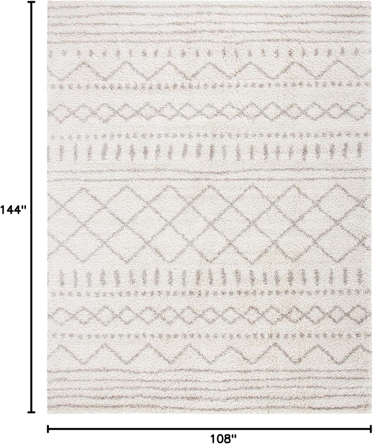 image:imageSAFAVIEH Area Rug 8x10 Arizona Shag Collection Large Ivory amp Beige Moroccan Boho Design NonShedding amp Easy to Clean Ideal for Living Room Bedroom Dining Space ASG741AIvoryBeige