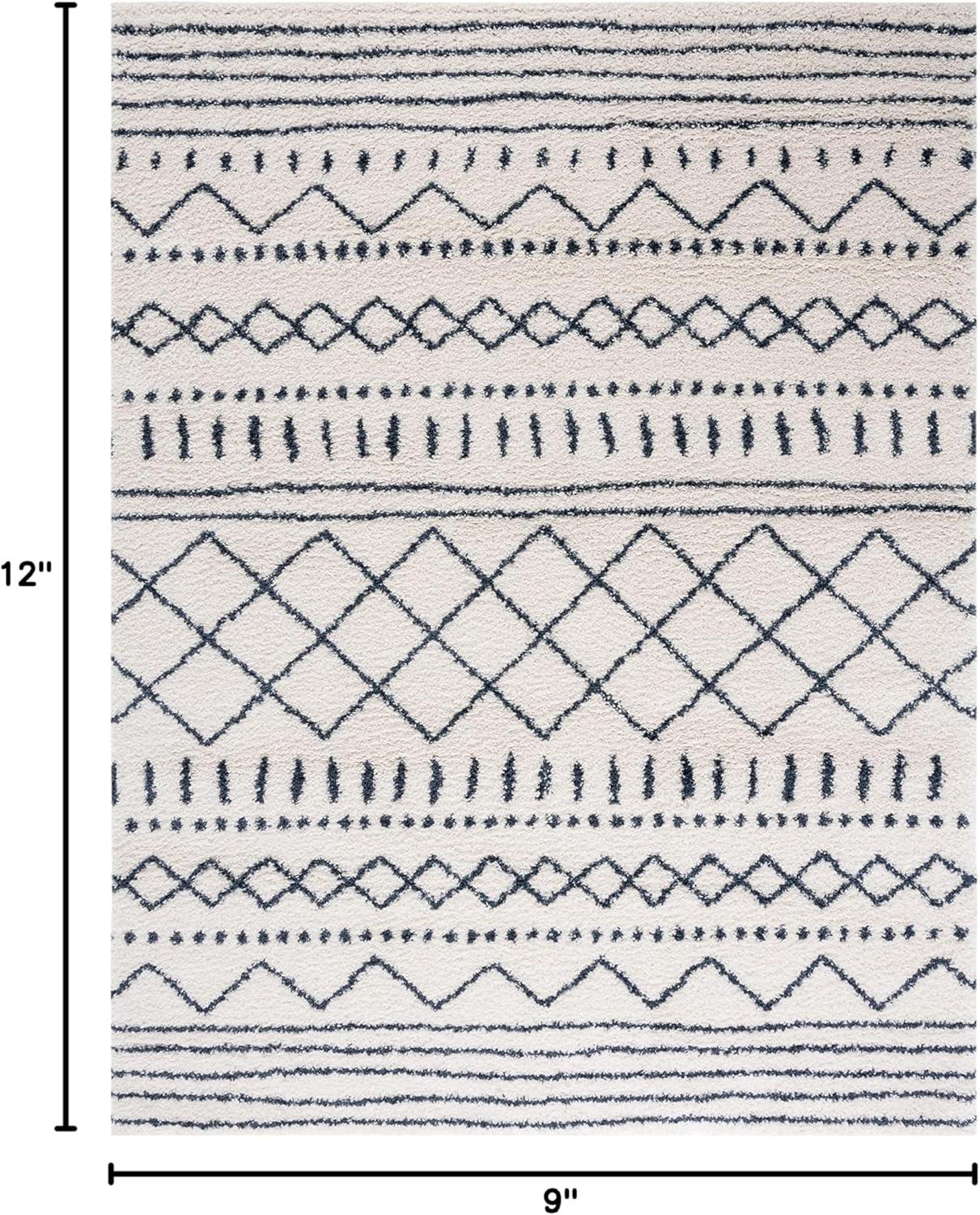 image:imageSAFAVIEH Area Rug 8x10 Arizona Shag Collection Large Ivory amp Beige Moroccan Boho Design NonShedding amp Easy to Clean Ideal for Living Room Bedroom Dining Space ASG741AIvorySlate