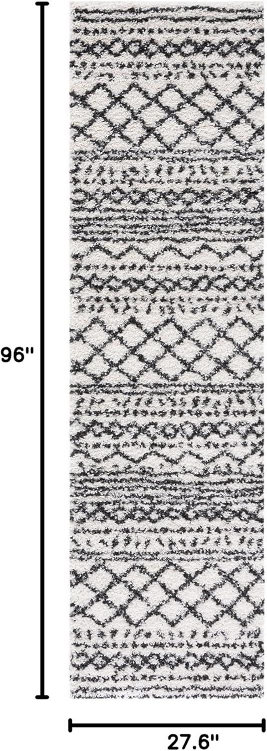 image:imageSAFAVIEH Area Rug 8x10 Arizona Shag Collection Large Ivory amp Beige Moroccan Boho Design NonShedding amp Easy to Clean Ideal for Living Room Bedroom Dining Space ASG741AIvoryBlack