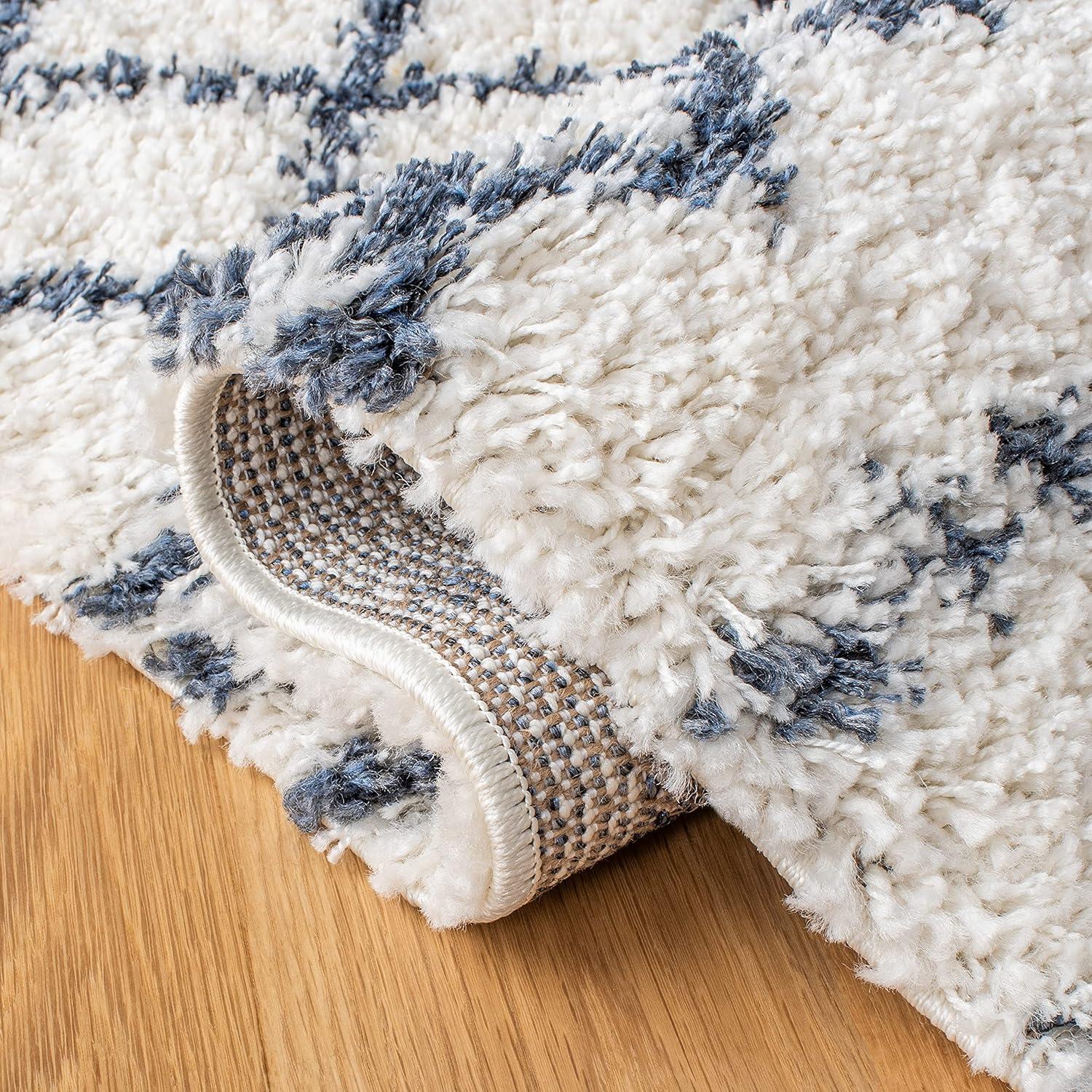image:imageSAFAVIEH Area Rug 8x10 Arizona Shag Collection Large Ivory amp Beige Moroccan Boho Design NonShedding amp Easy to Clean Ideal for Living Room Bedroom Dining Space ASG741AIvorySlate