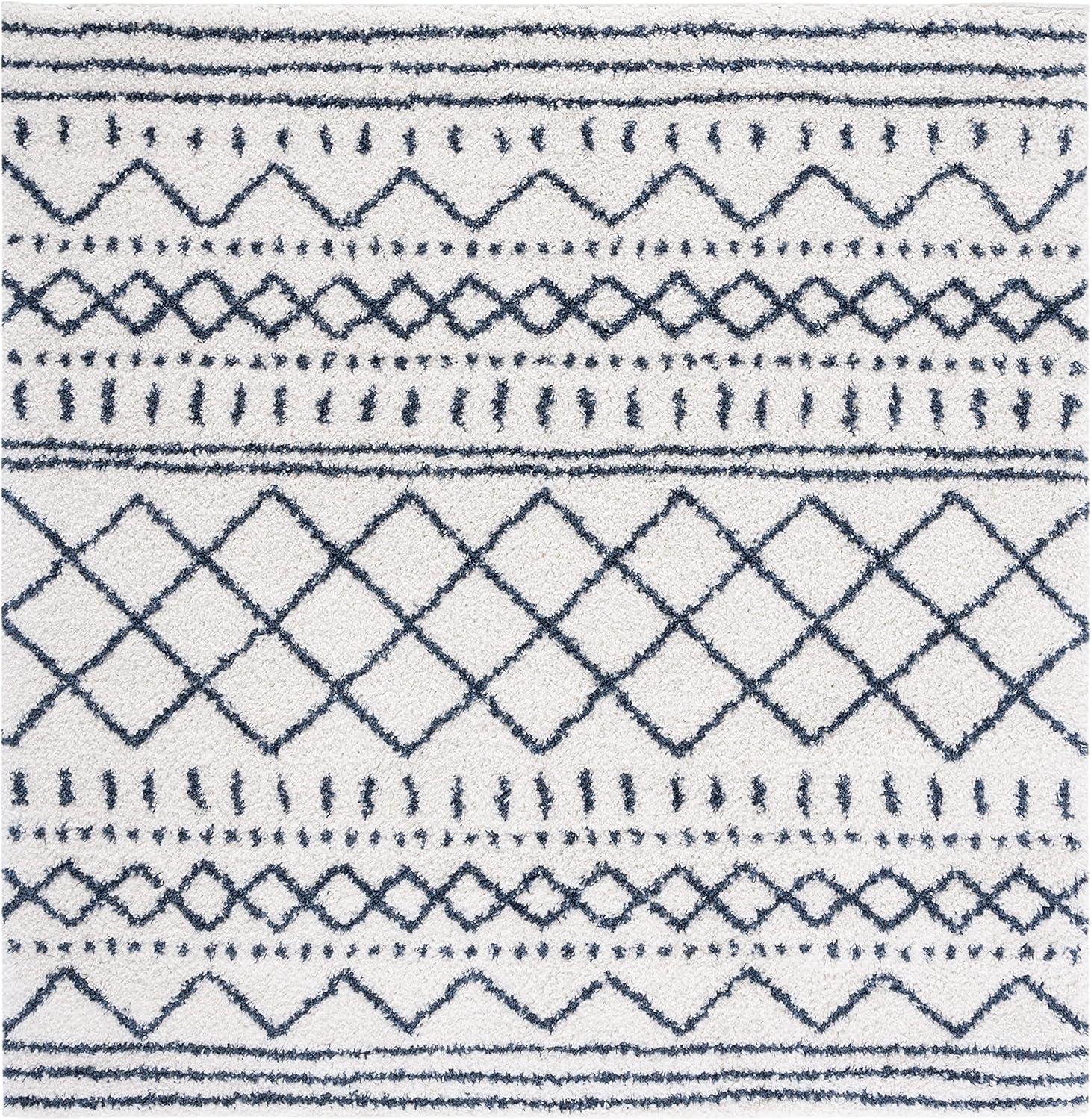image:imageSAFAVIEH Area Rug 8x10 Arizona Shag Collection Large Ivory amp Beige Moroccan Boho Design NonShedding amp Easy to Clean Ideal for Living Room Bedroom Dining Space ASG741AIvorySlate
