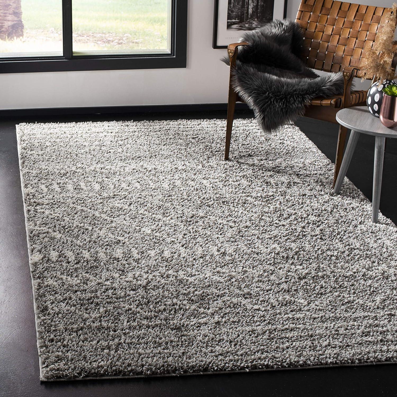 image:imageSAFAVIEH Area Rug 8x10 Arizona Shag Collection Large Ivory amp Beige Moroccan Boho Design NonShedding amp Easy to Clean Ideal for Living Room Bedroom Dining Space ASG741ABrownIvory