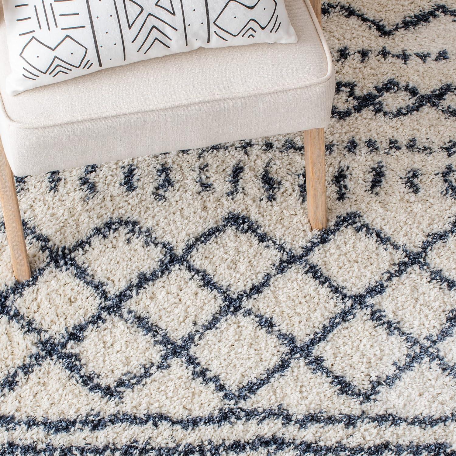 image:imageSAFAVIEH Area Rug 8x10 Arizona Shag Collection Large Ivory amp Beige Moroccan Boho Design NonShedding amp Easy to Clean Ideal for Living Room Bedroom Dining Space ASG741AIvorySlate