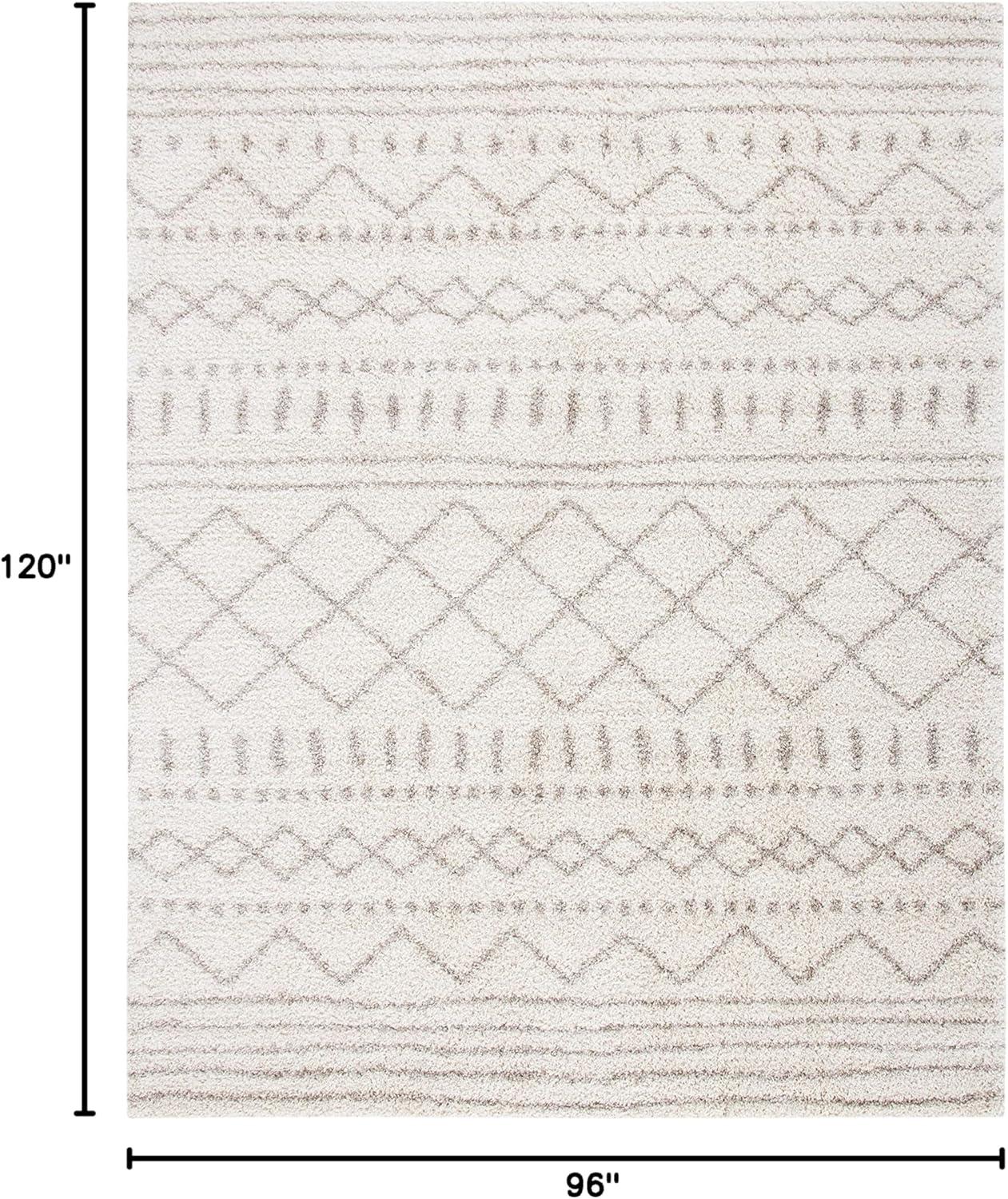 image:imageSAFAVIEH Area Rug 8x10 Arizona Shag Collection Large Ivory amp Beige Moroccan Boho Design NonShedding amp Easy to Clean Ideal for Living Room Bedroom Dining Space ASG741AIvoryBeige