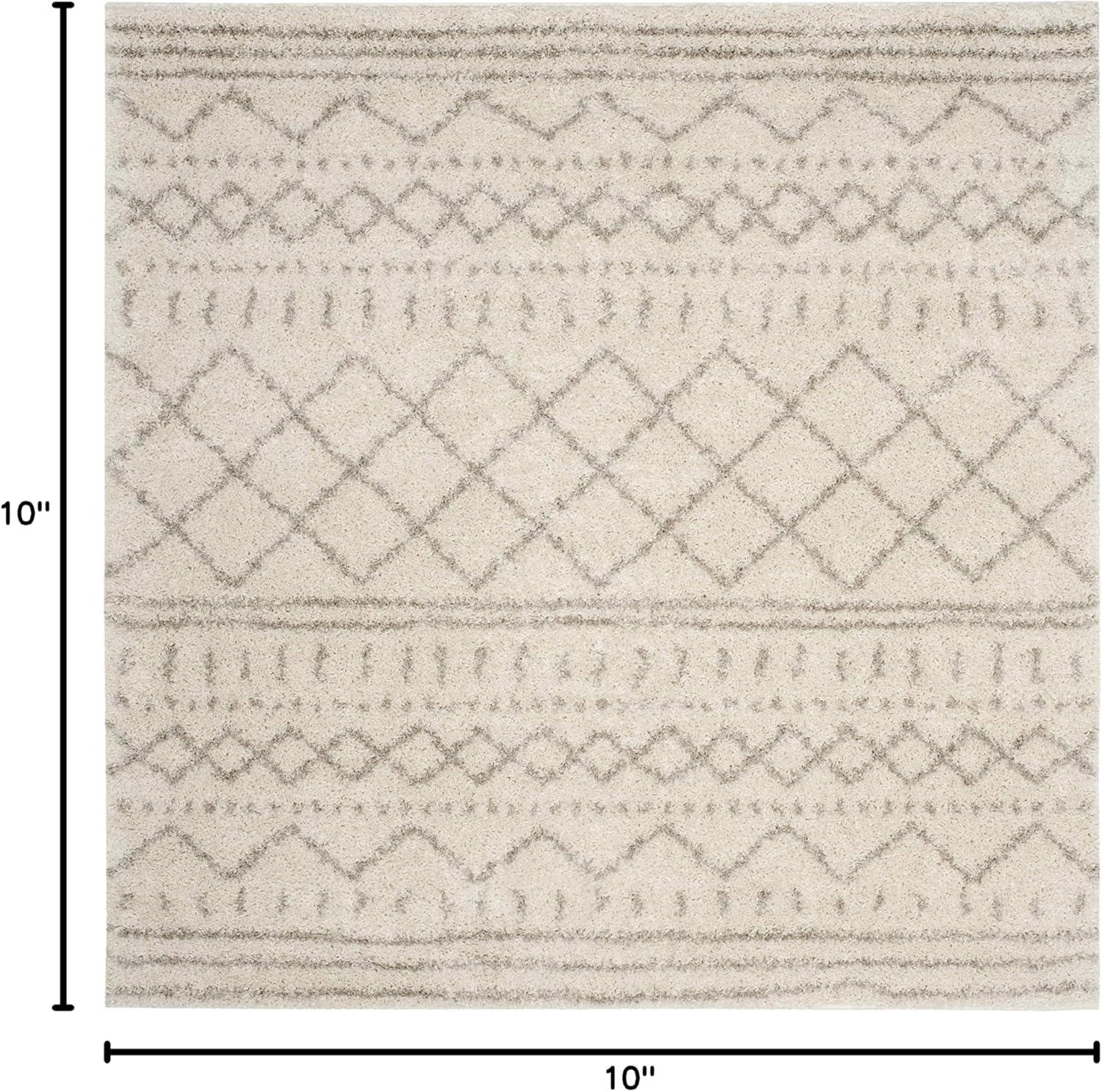 image:imageSAFAVIEH Area Rug 8x10 Arizona Shag Collection Large Ivory amp Beige Moroccan Boho Design NonShedding amp Easy to Clean Ideal for Living Room Bedroom Dining Space ASG741AIvoryBeige