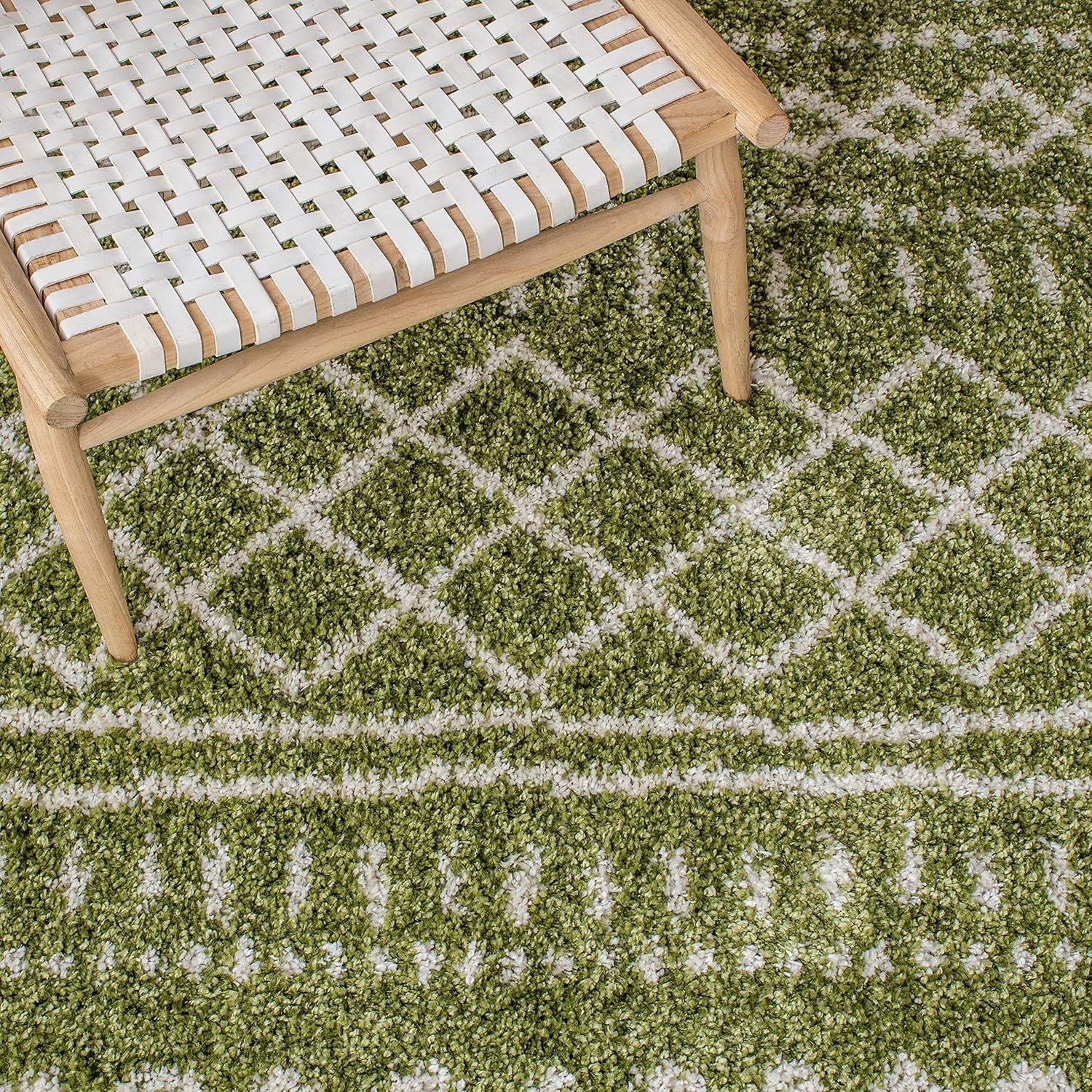 image:imageSAFAVIEH Area Rug 8x10 Arizona Shag Collection Large Ivory amp Beige Moroccan Boho Design NonShedding amp Easy to Clean Ideal for Living Room Bedroom Dining Space ASG741AGreenIvory