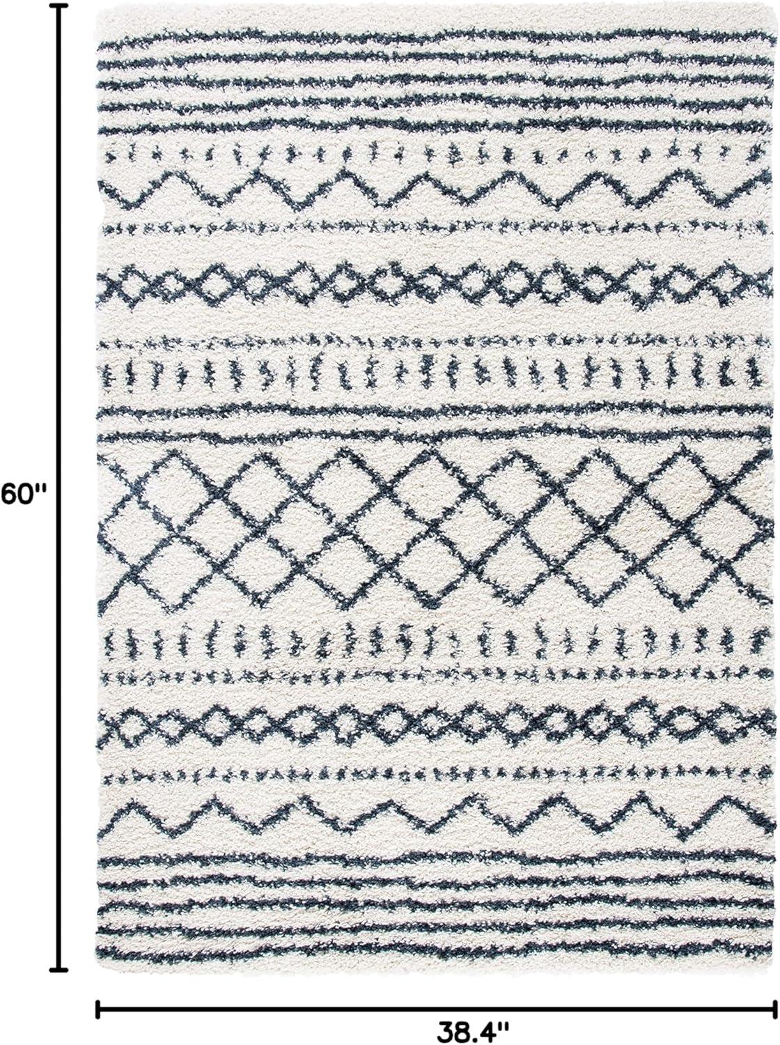 image:imageSAFAVIEH Area Rug 8x10 Arizona Shag Collection Large Ivory amp Beige Moroccan Boho Design NonShedding amp Easy to Clean Ideal for Living Room Bedroom Dining Space ASG741AIvorySlate