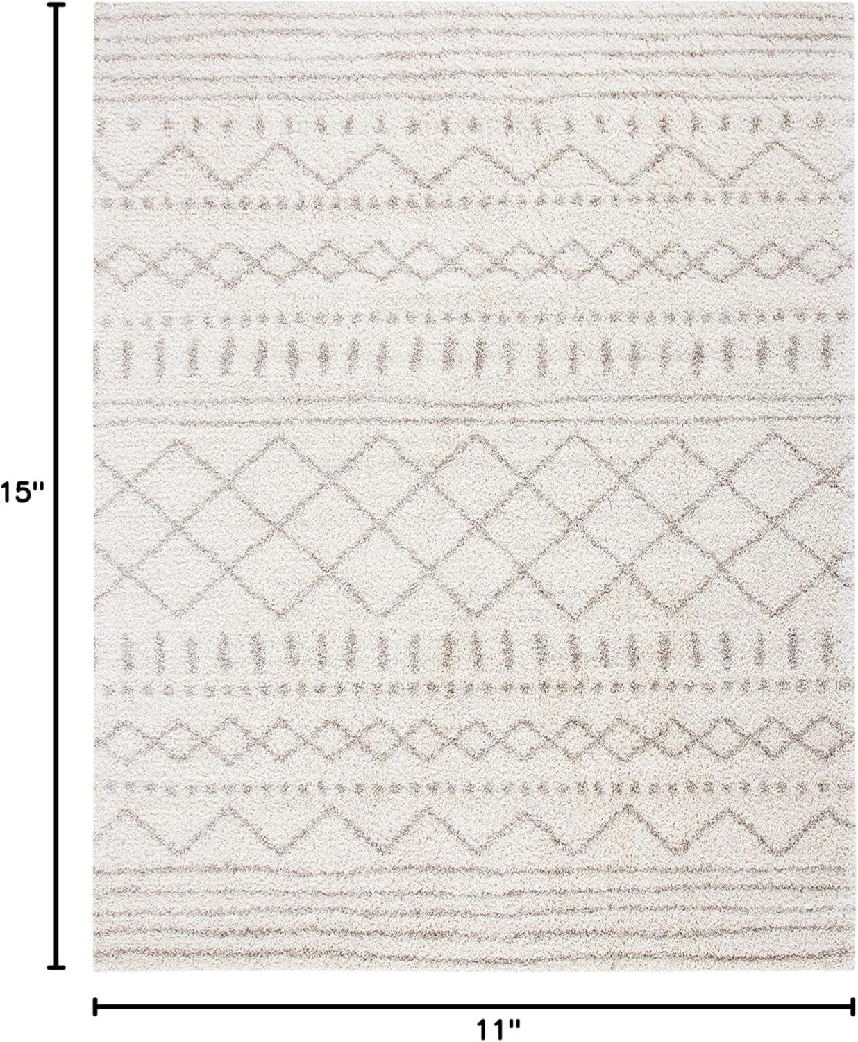 image:imageSAFAVIEH Area Rug 8x10 Arizona Shag Collection Large Ivory amp Beige Moroccan Boho Design NonShedding amp Easy to Clean Ideal for Living Room Bedroom Dining Space ASG741AIvoryBeige