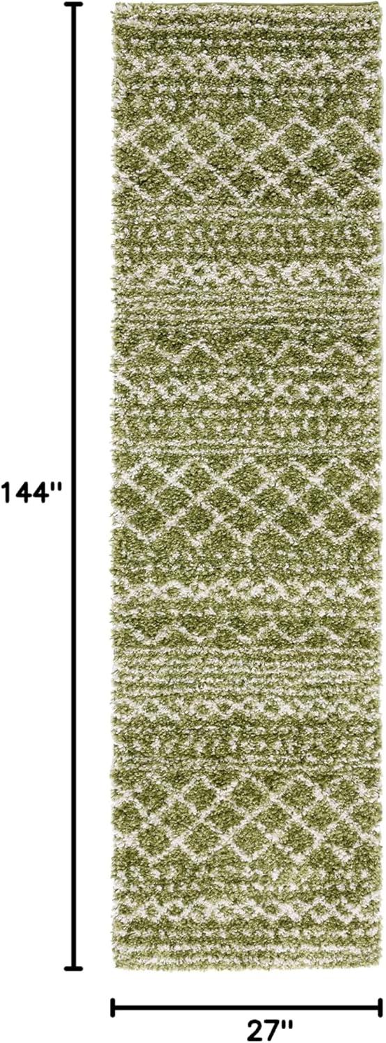 image:imageSAFAVIEH Area Rug 8x10 Arizona Shag Collection Large Ivory amp Beige Moroccan Boho Design NonShedding amp Easy to Clean Ideal for Living Room Bedroom Dining Space ASG741AGreenIvory
