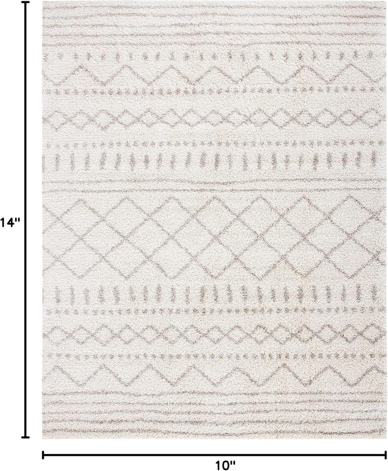 image:imageSAFAVIEH Area Rug 8x10 Arizona Shag Collection Large Ivory amp Beige Moroccan Boho Design NonShedding amp Easy to Clean Ideal for Living Room Bedroom Dining Space ASG741AIvoryBeige