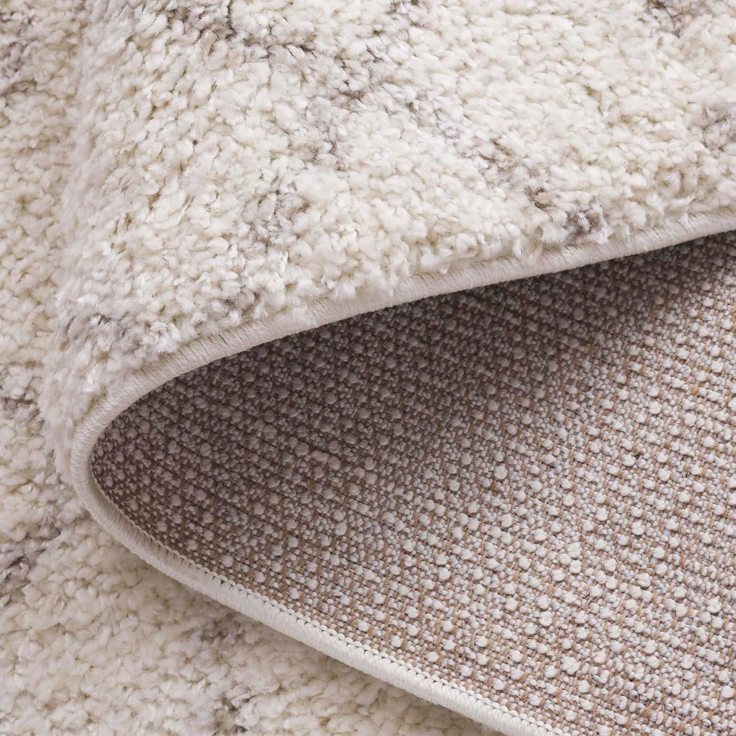 image:imageSAFAVIEH Area Rug 8x10 Arizona Shag Collection Large Ivory amp Beige Moroccan Boho Design NonShedding amp Easy to Clean Ideal for Living Room Bedroom Dining Space ASG741AIvoryBeige