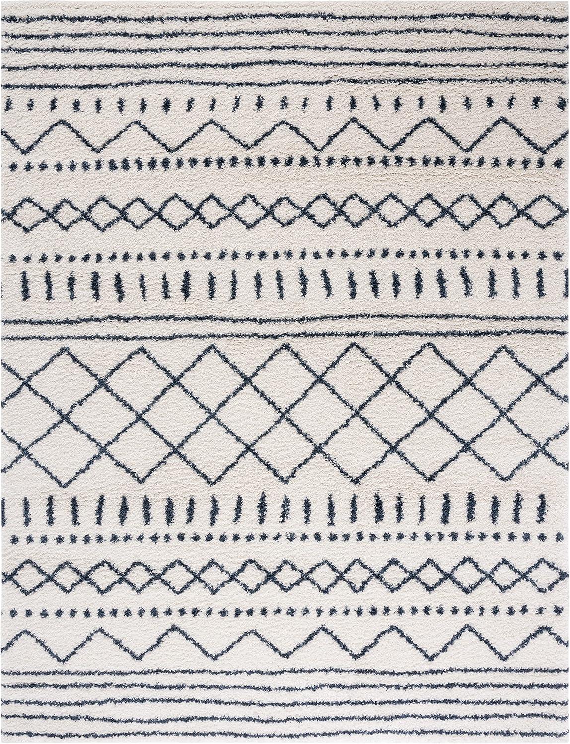 image:imageSAFAVIEH Area Rug 8x10 Arizona Shag Collection Large Ivory amp Beige Moroccan Boho Design NonShedding amp Easy to Clean Ideal for Living Room Bedroom Dining Space ASG741AIvorySlate