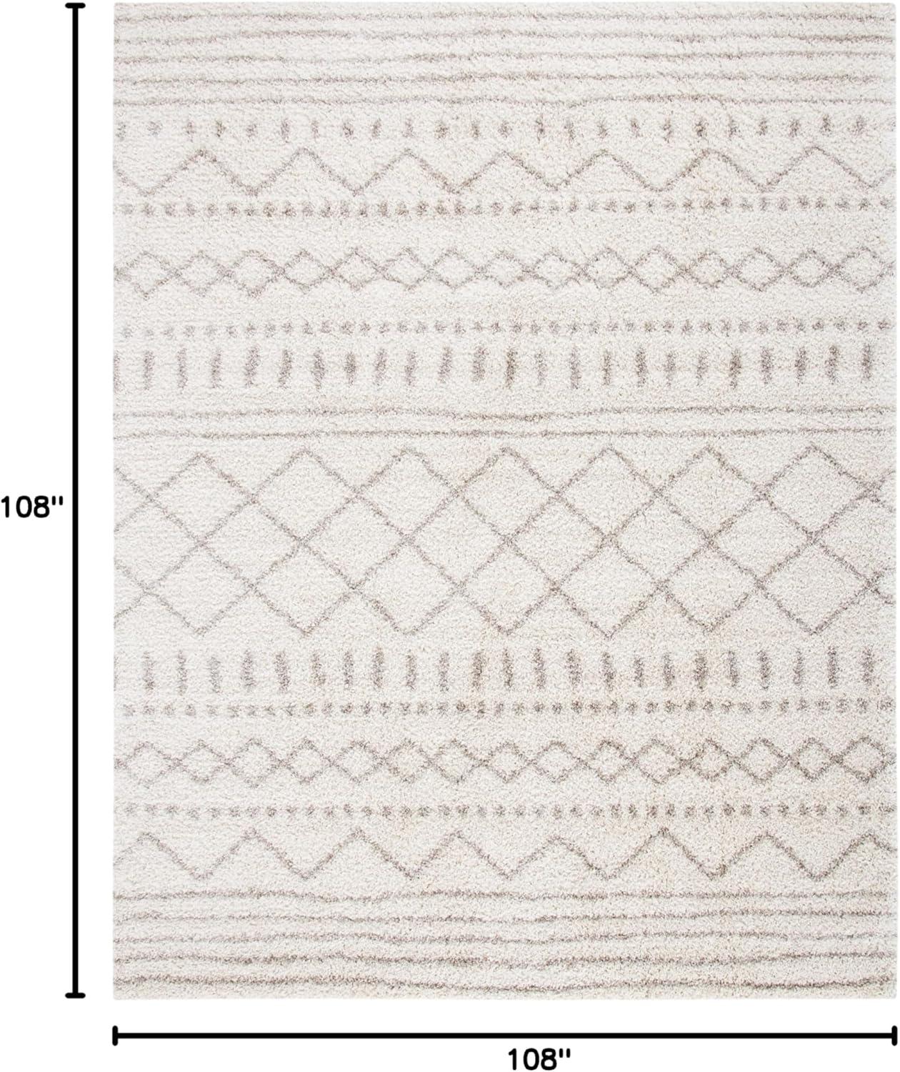 image:imageSAFAVIEH Area Rug 8x10 Arizona Shag Collection Large Ivory amp Beige Moroccan Boho Design NonShedding amp Easy to Clean Ideal for Living Room Bedroom Dining Space ASG741AIvoryBeige