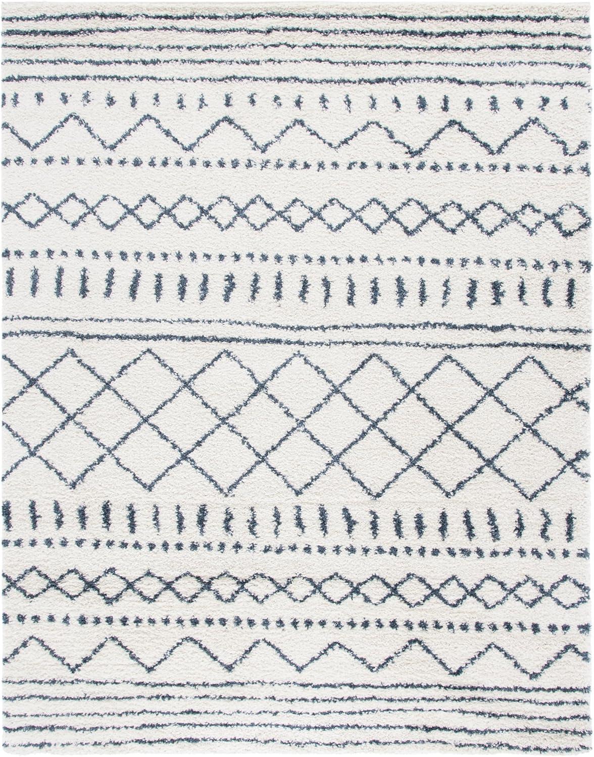 image:imageSAFAVIEH Area Rug 8x10 Arizona Shag Collection Large Ivory amp Beige Moroccan Boho Design NonShedding amp Easy to Clean Ideal for Living Room Bedroom Dining Space ASG741AIvorySlate