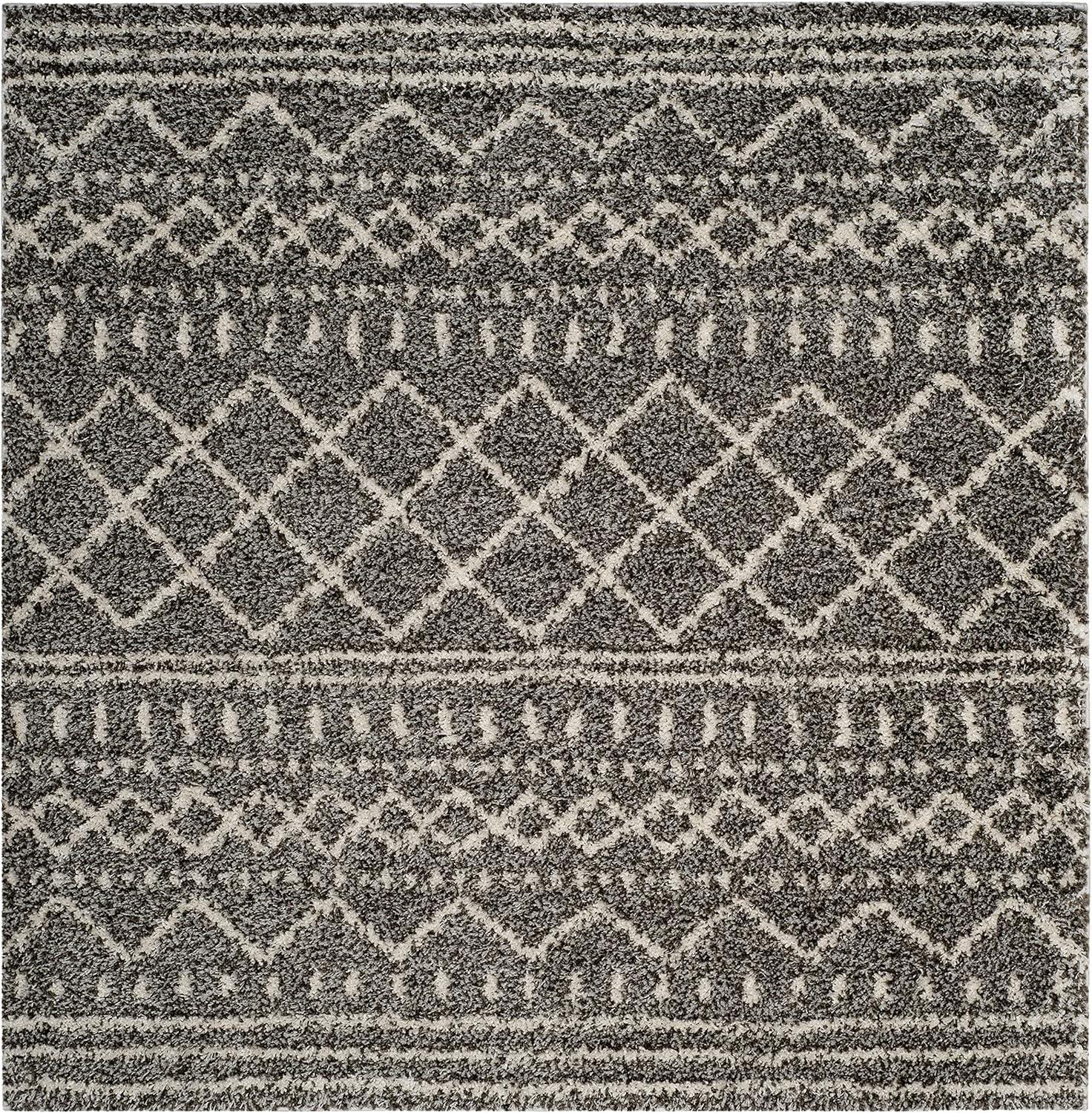 image:imageSAFAVIEH Area Rug 8x10 Arizona Shag Collection Large Ivory amp Beige Moroccan Boho Design NonShedding amp Easy to Clean Ideal for Living Room Bedroom Dining Space ASG741ABrownIvory