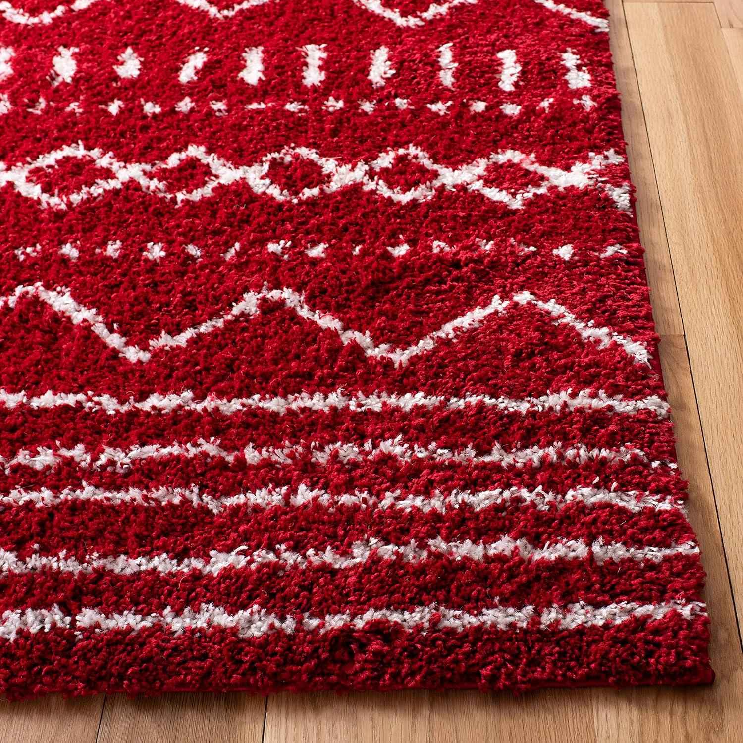 image:imageSAFAVIEH Area Rug 8x10 Arizona Shag Collection Large Ivory amp Beige Moroccan Boho Design NonShedding amp Easy to Clean Ideal for Living Room Bedroom Dining Space ASG741ARedIvory
