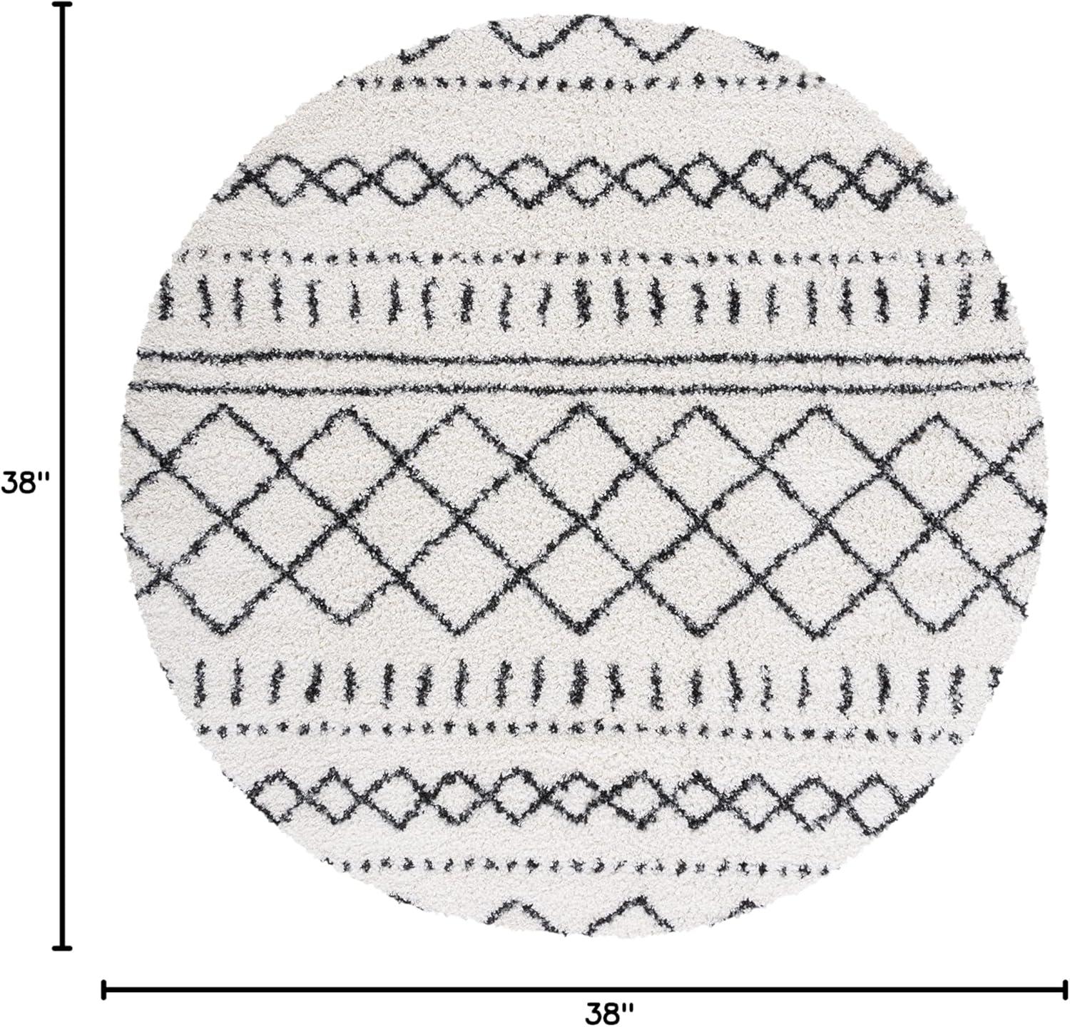 image:imageSAFAVIEH Area Rug 8x10 Arizona Shag Collection Large Ivory amp Beige Moroccan Boho Design NonShedding amp Easy to Clean Ideal for Living Room Bedroom Dining Space ASG741AIvoryBlack