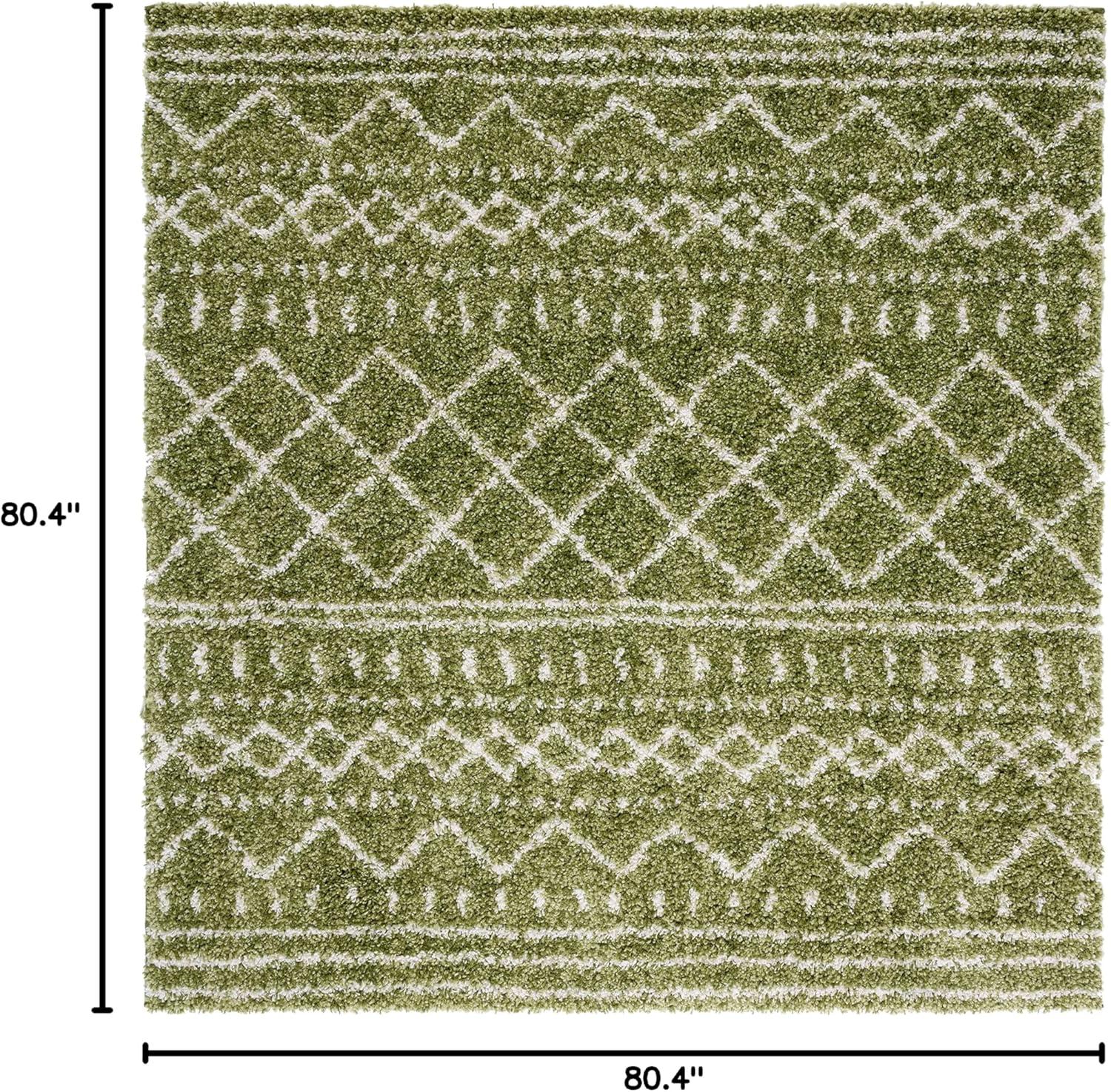 image:imageSAFAVIEH Area Rug 8x10 Arizona Shag Collection Large Ivory amp Beige Moroccan Boho Design NonShedding amp Easy to Clean Ideal for Living Room Bedroom Dining Space ASG741AGreenIvory