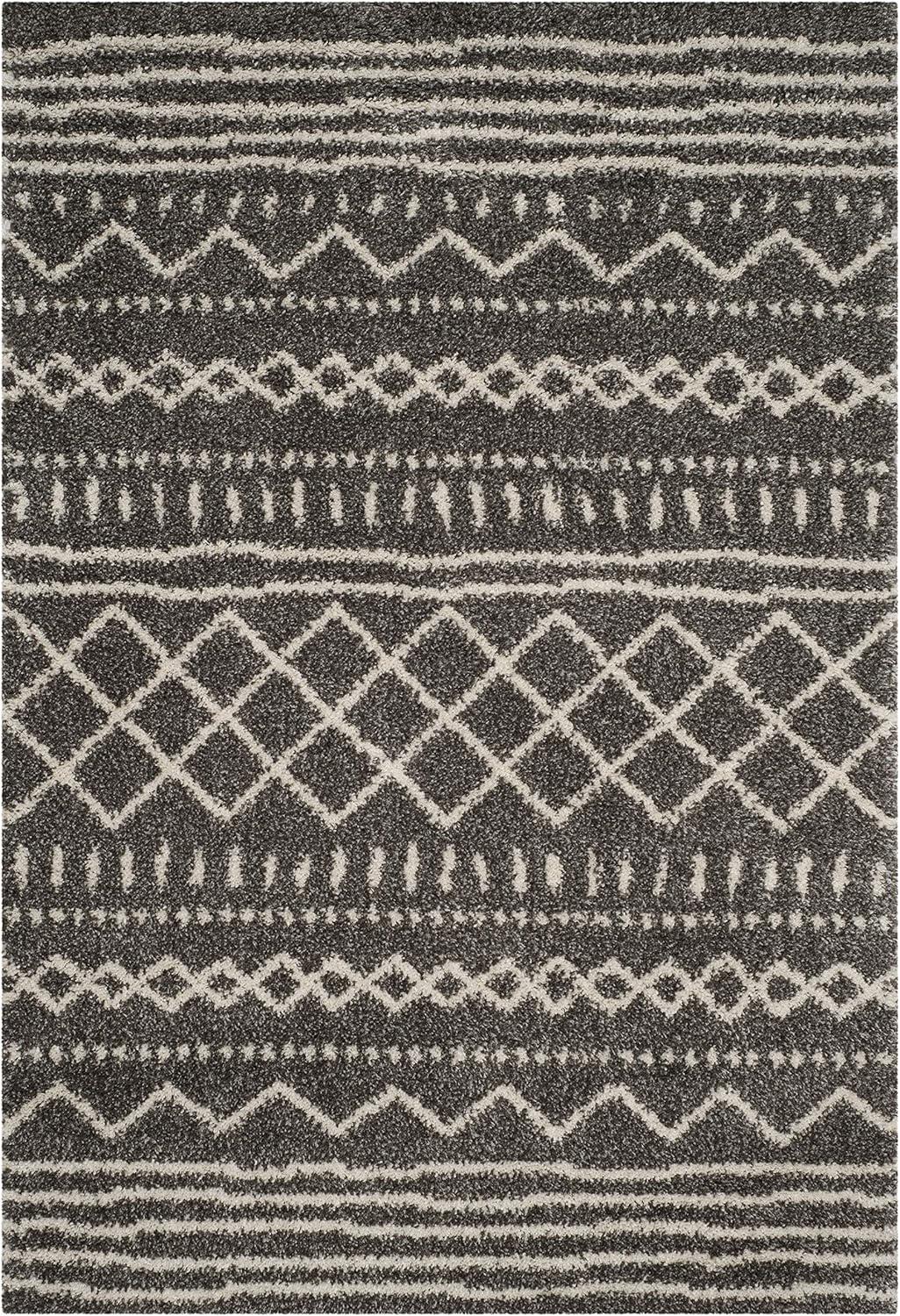 image:imageSAFAVIEH Area Rug 8x10 Arizona Shag Collection Large Ivory amp Beige Moroccan Boho Design NonShedding amp Easy to Clean Ideal for Living Room Bedroom Dining Space ASG741ABrownIvory