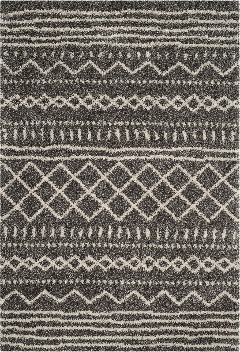 image:imageSAFAVIEH Area Rug 8x10 Arizona Shag Collection Large Ivory amp Beige Moroccan Boho Design NonShedding amp Easy to Clean Ideal for Living Room Bedroom Dining Space ASG741ABrownIvory