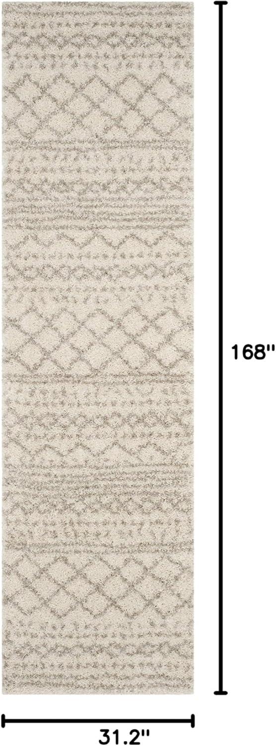 image:imageSAFAVIEH Area Rug 8x10 Arizona Shag Collection Large Ivory amp Beige Moroccan Boho Design NonShedding amp Easy to Clean Ideal for Living Room Bedroom Dining Space ASG741AIvoryBeige