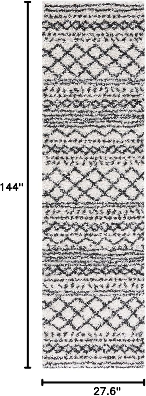 image:imageSAFAVIEH Area Rug 8x10 Arizona Shag Collection Large Ivory amp Beige Moroccan Boho Design NonShedding amp Easy to Clean Ideal for Living Room Bedroom Dining Space ASG741AIvoryBlack