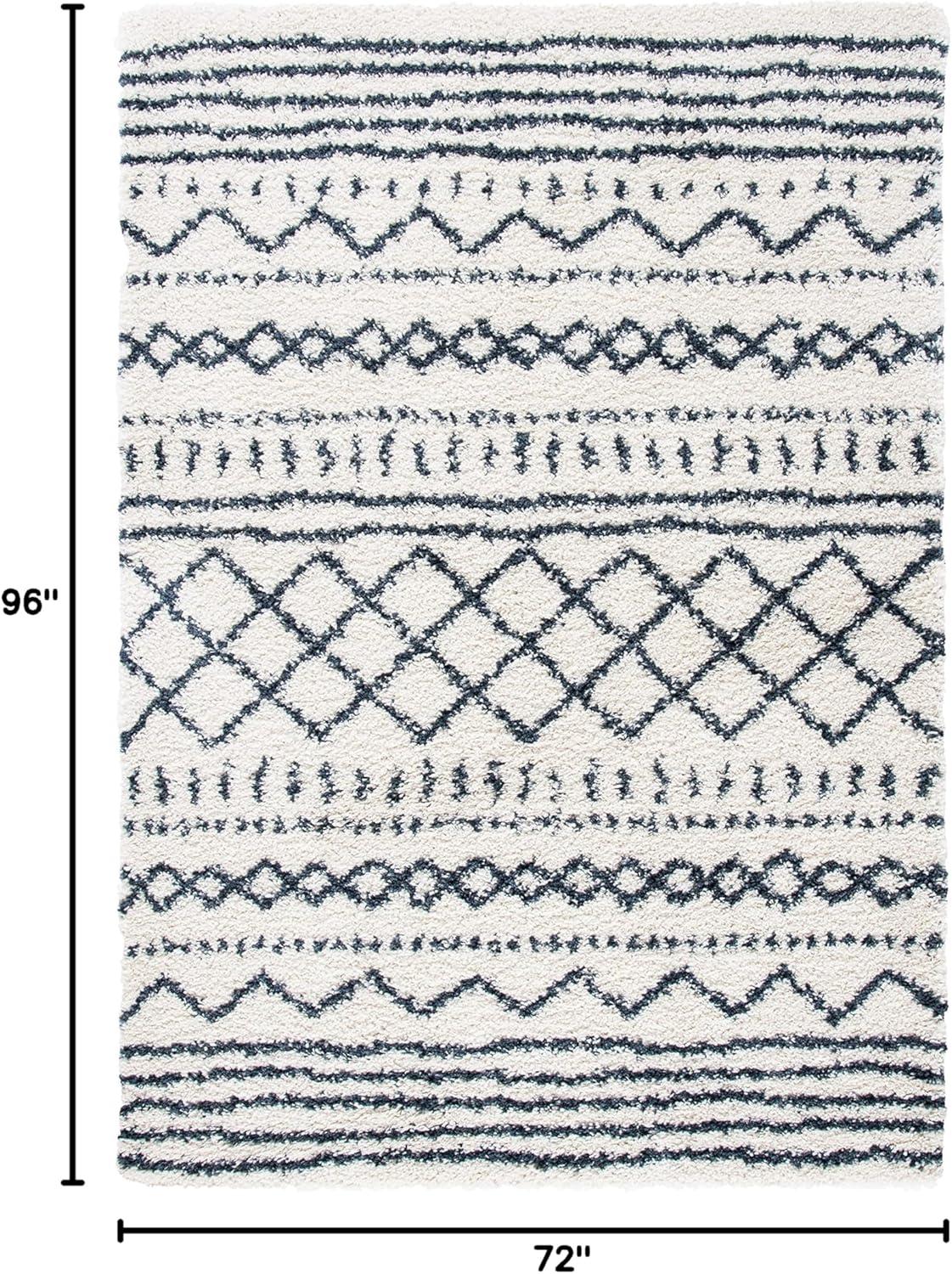 image:imageSAFAVIEH Area Rug 8x10 Arizona Shag Collection Large Ivory amp Beige Moroccan Boho Design NonShedding amp Easy to Clean Ideal for Living Room Bedroom Dining Space ASG741AIvorySlate