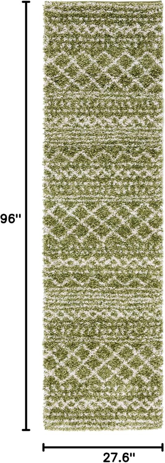 image:imageSAFAVIEH Area Rug 8x10 Arizona Shag Collection Large Ivory amp Beige Moroccan Boho Design NonShedding amp Easy to Clean Ideal for Living Room Bedroom Dining Space ASG741AGreenIvory