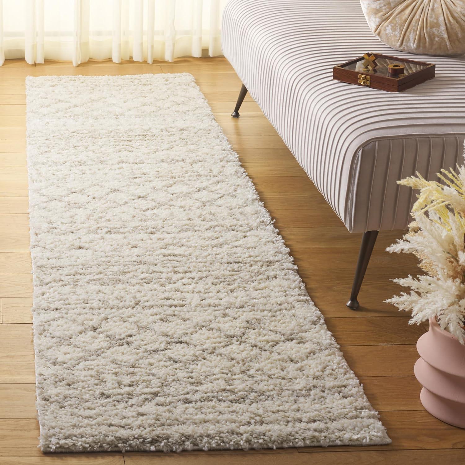 image:imageSAFAVIEH Area Rug 8x10 Arizona Shag Collection Large Ivory amp Beige Moroccan Boho Design NonShedding amp Easy to Clean Ideal for Living Room Bedroom Dining Space ASG741AIvoryBeige