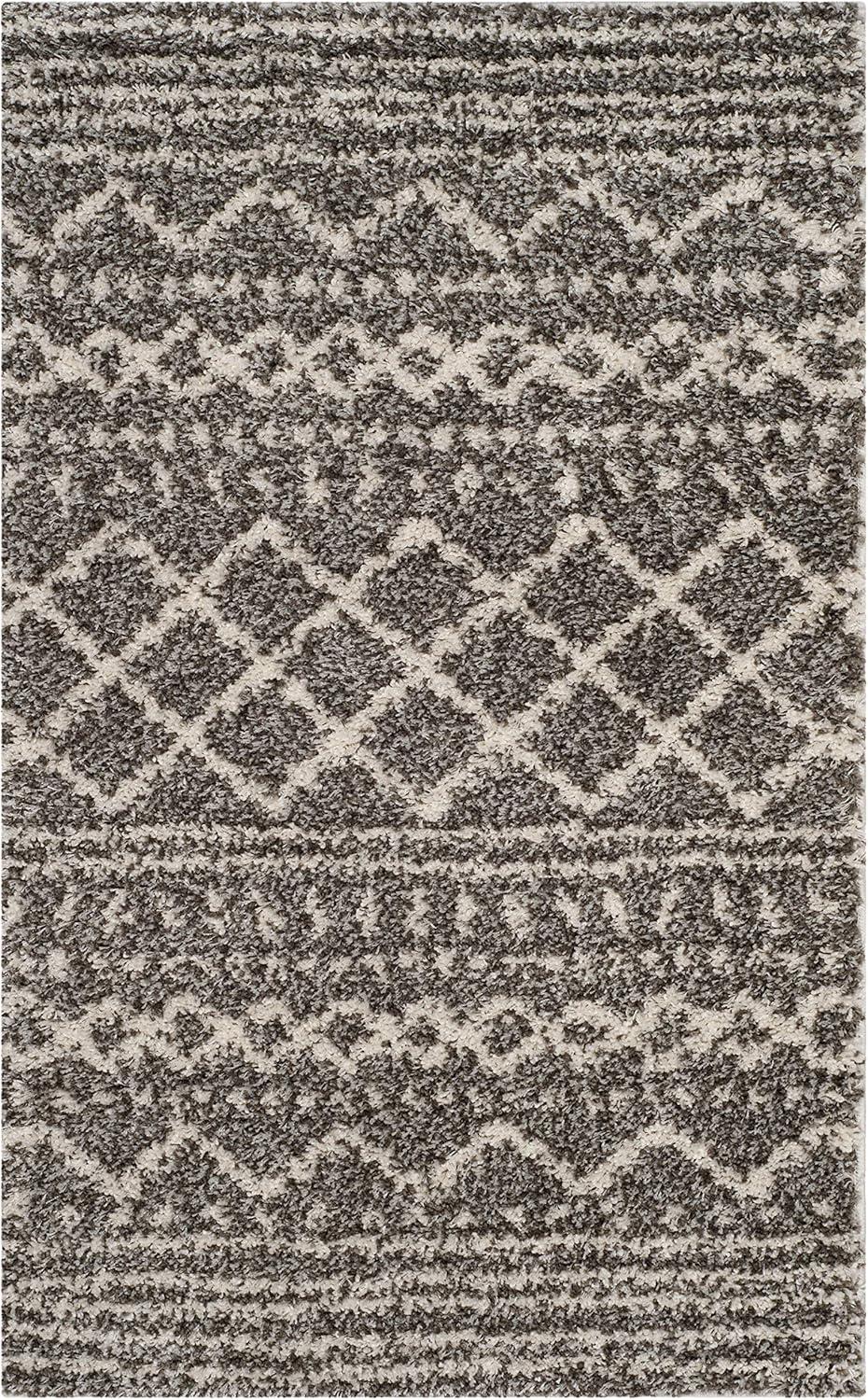 image:imageSAFAVIEH Area Rug 8x10 Arizona Shag Collection Large Ivory amp Beige Moroccan Boho Design NonShedding amp Easy to Clean Ideal for Living Room Bedroom Dining Space ASG741ABrownIvory