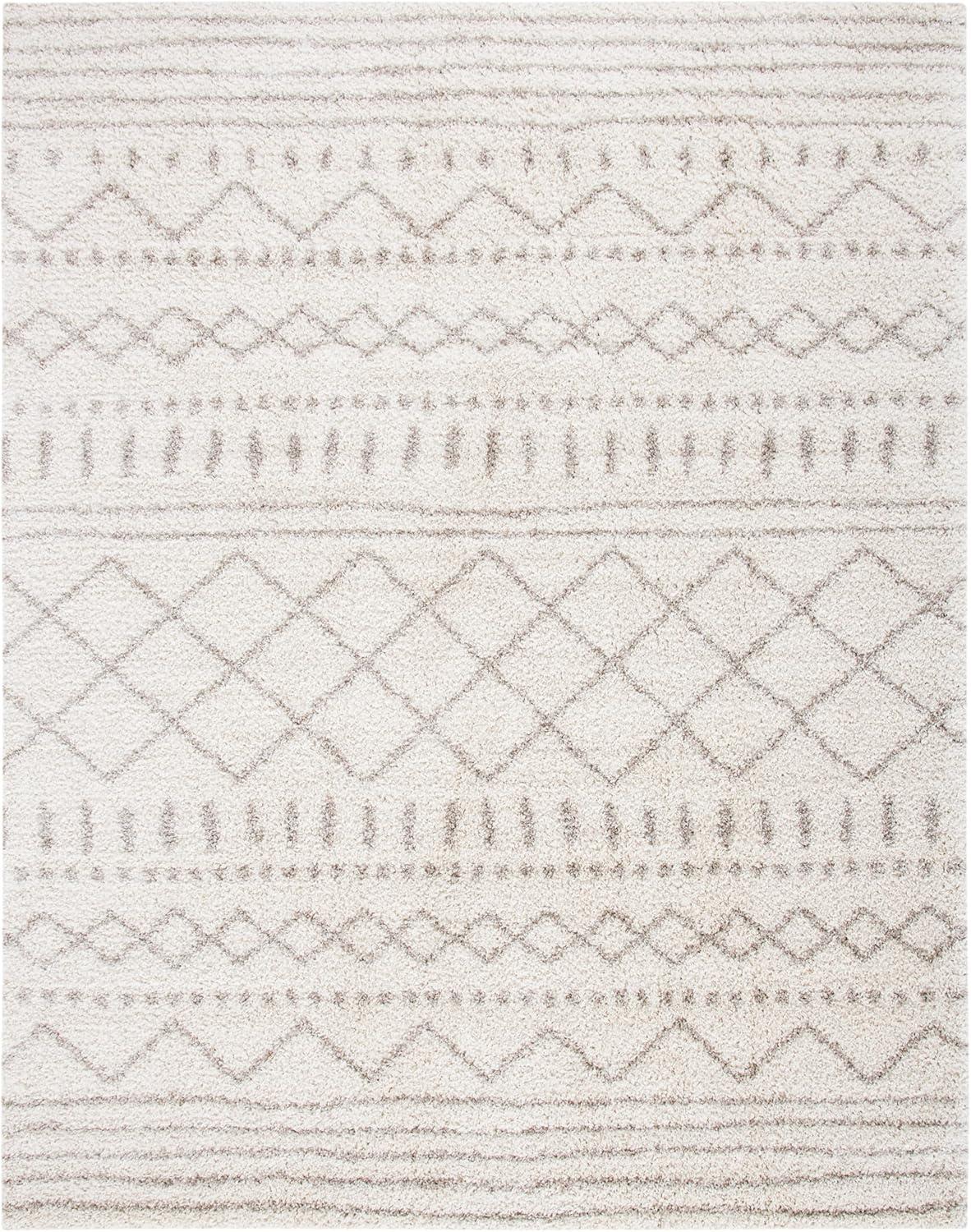 image:imageSAFAVIEH Area Rug 8x10 Arizona Shag Collection Large Ivory amp Beige Moroccan Boho Design NonShedding amp Easy to Clean Ideal for Living Room Bedroom Dining Space ASG741AIvoryBeige
