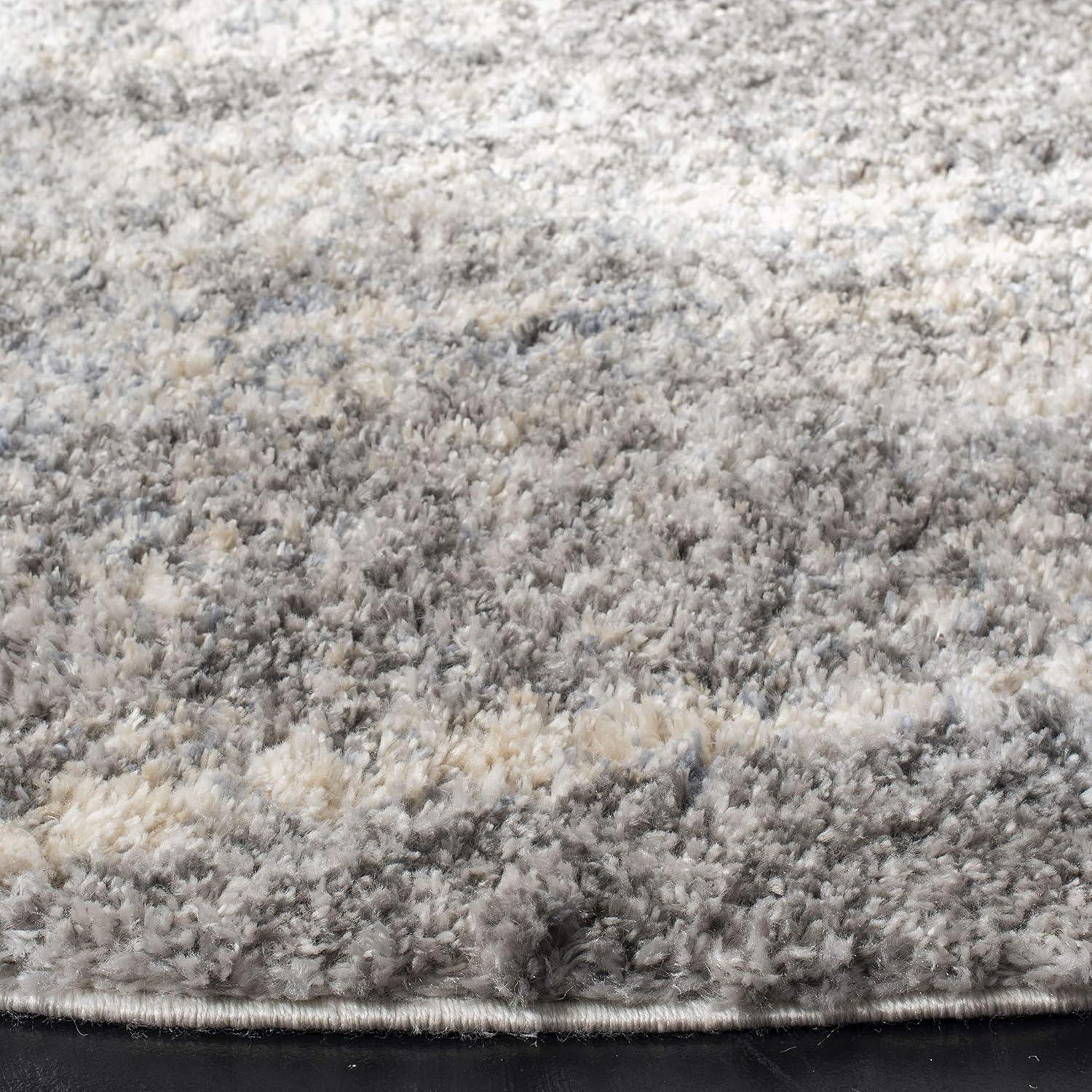image:imageSAFAVIEH Area Rug 8x10 Berber Shag Collection Large Grey Blue amp Cream NonShedding amp Easy to Clean Ideal for Living Room Bedroom Dining Space BER219GGrey BlueCream